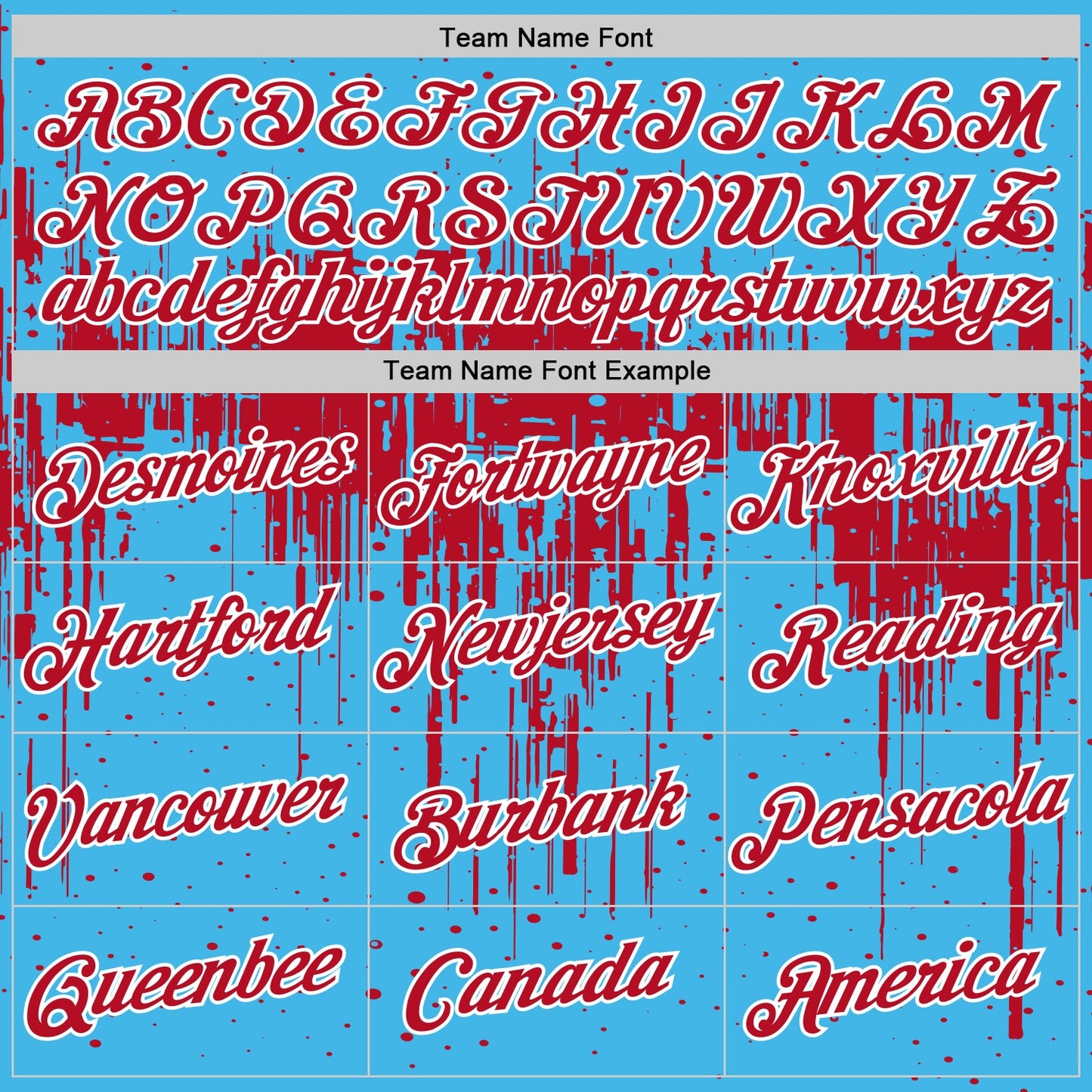 Custom Sky Blue Red-White Dripping Splatter Paint Performance T-Shirt