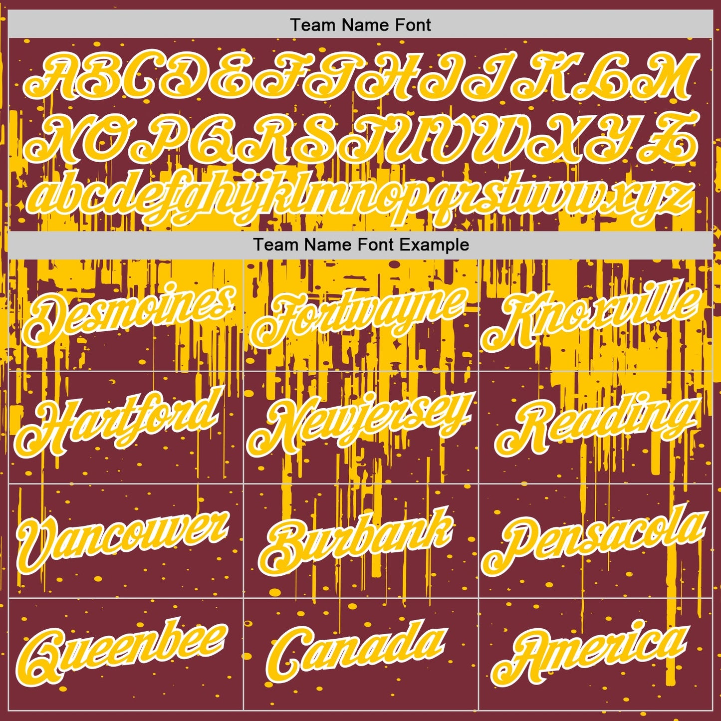 Custom Burgundy Yellow-White Dripping Splatter Paint Performance T-Shirt