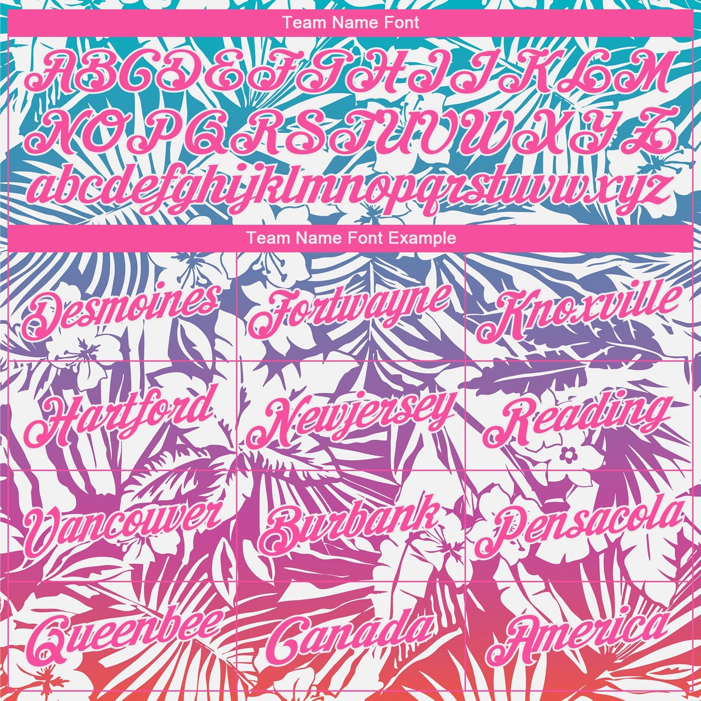 Custom Pink White 3D Pattern Design Tropical Palm Leaves Performance T-Shirt
