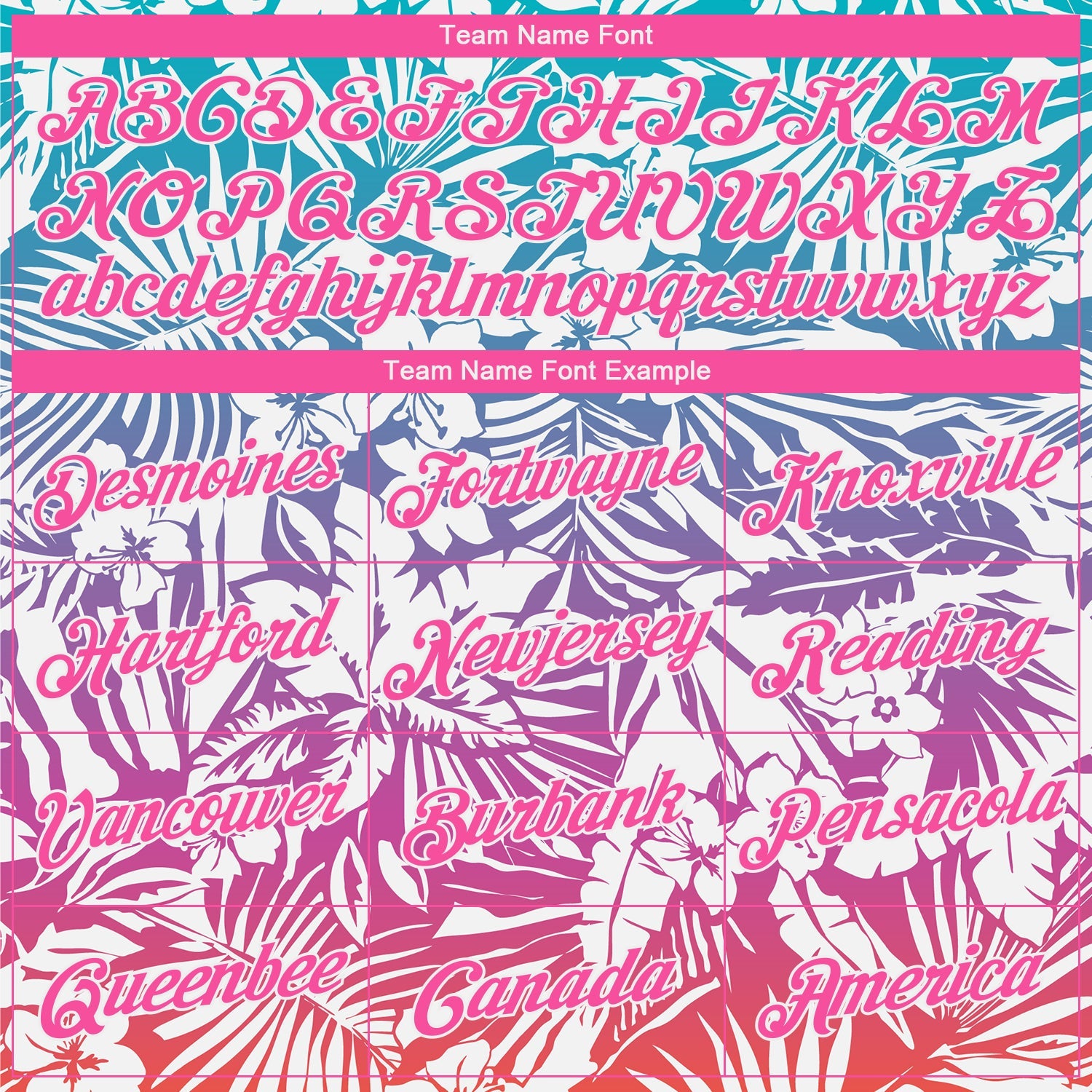 Custom Pink White 3D Pattern Design Tropical Palm Leaves Performance T-Shirt