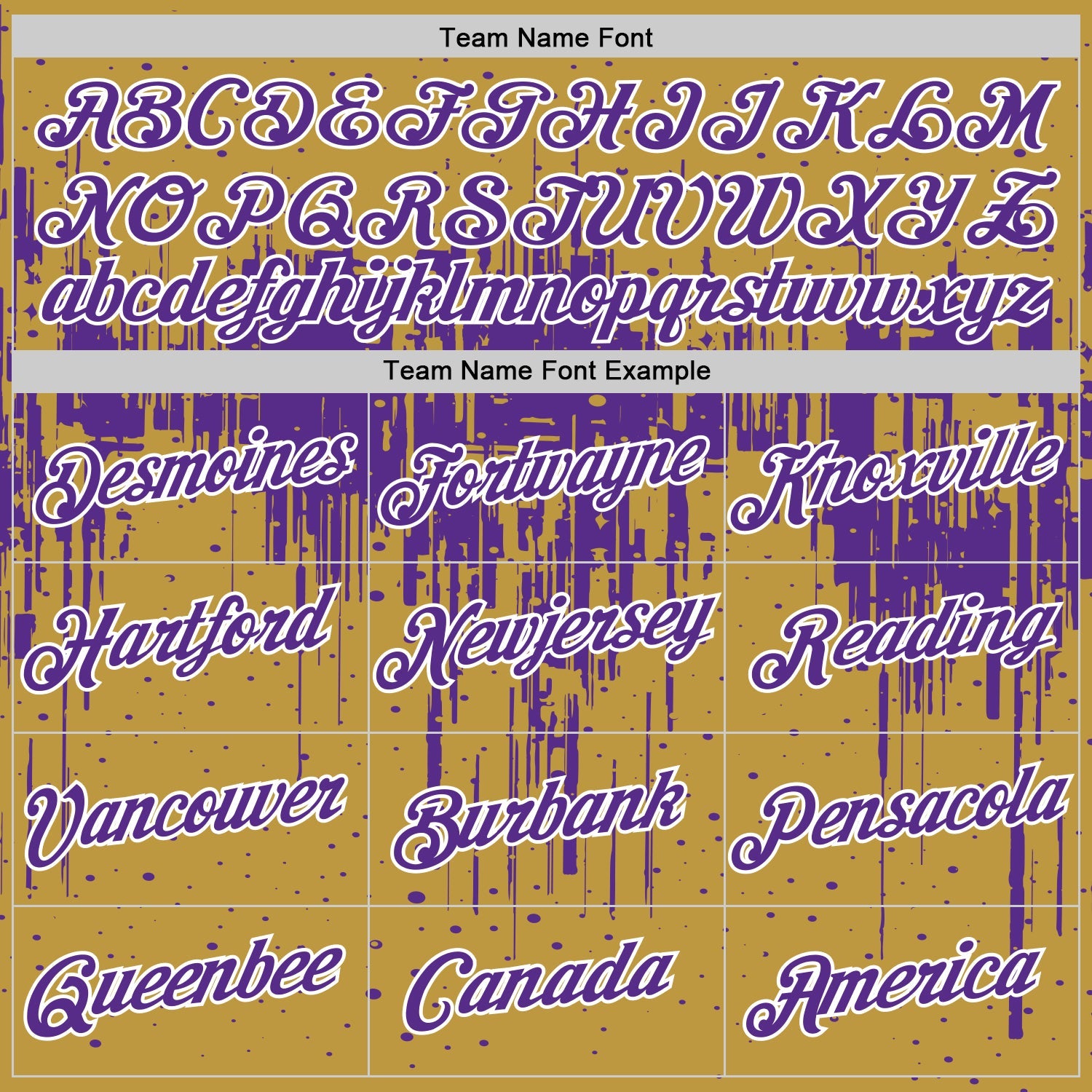 Custom Old Gold Purple-White Dripping Splatter Paint Performance T-Shirt