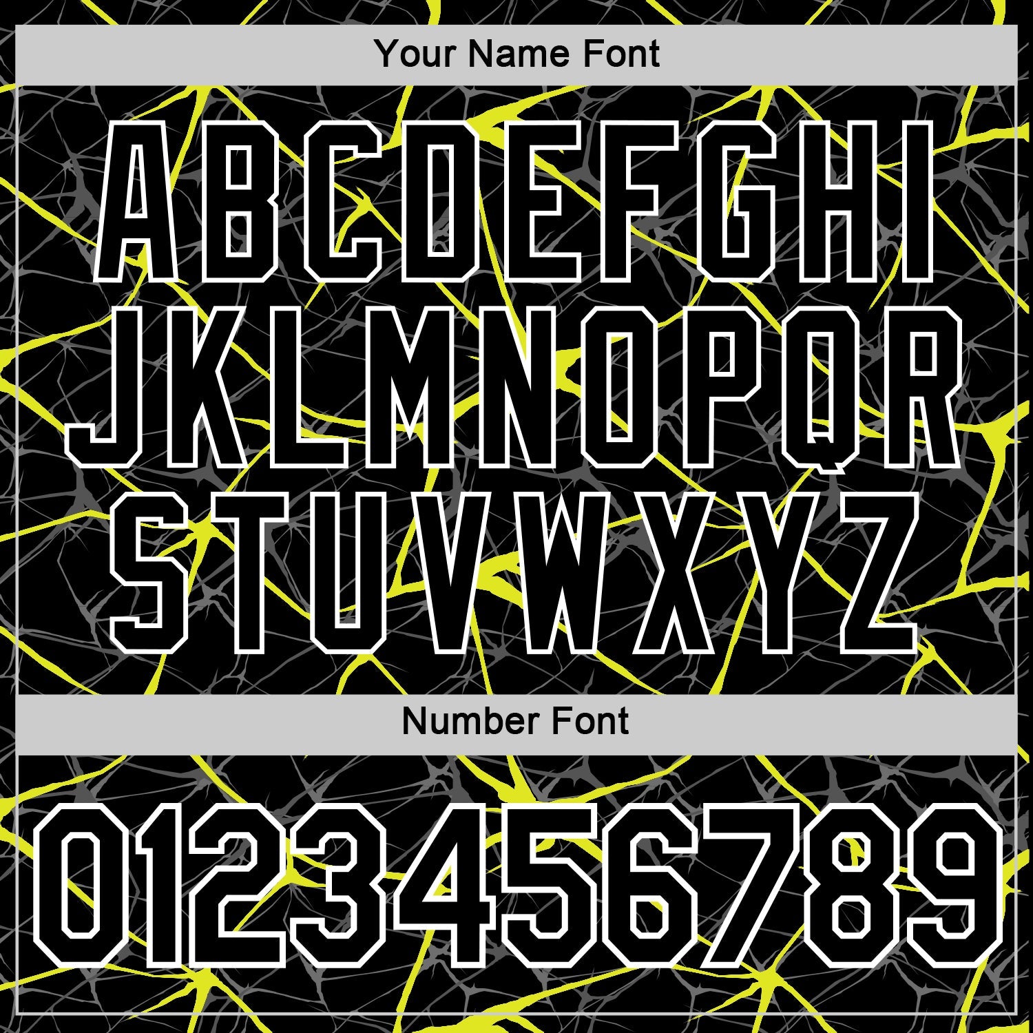 Custom Black Neon Yellow Gray-White Abstract Network Crackle Performance T-Shirt