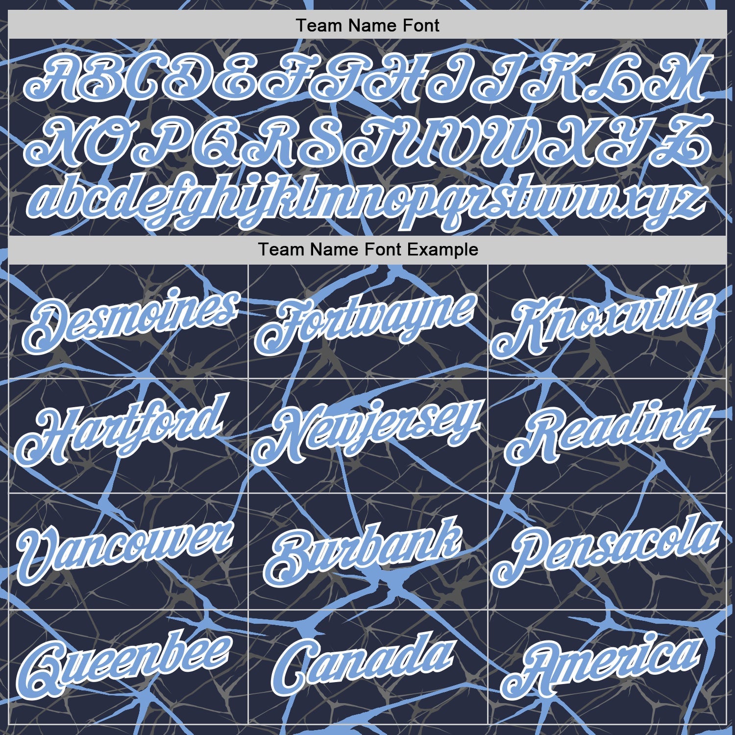 Custom Navy Powder Blue Gray-White Abstract Network Crackle Performance T-Shirt