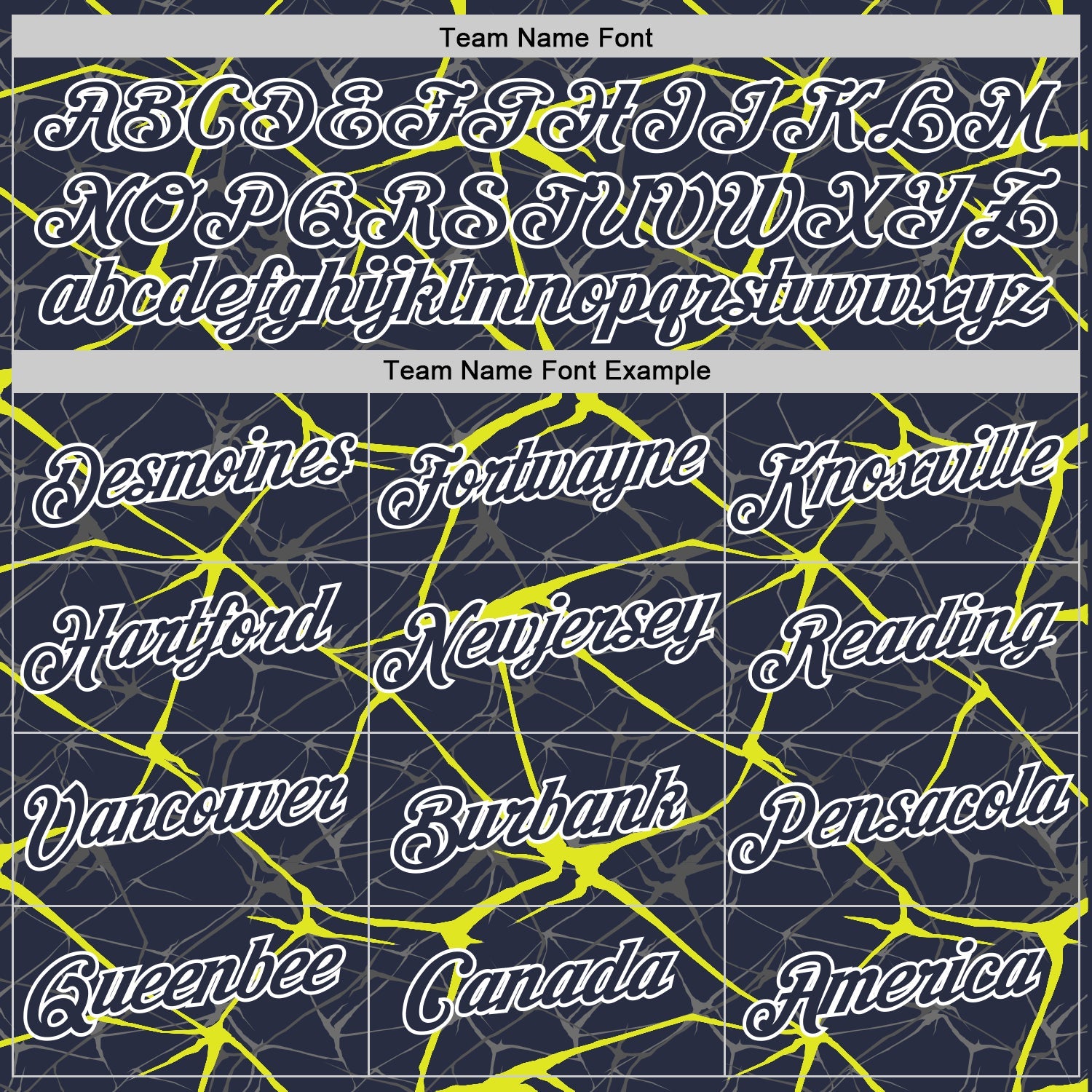 Custom Navy Neon Yellow Gray-White Abstract Network Crackle Performance T-Shirt