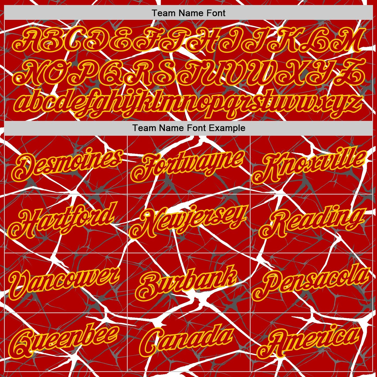 Custom Red White Gray-Yellow Abstract Network Crackle Performance T-Shirt