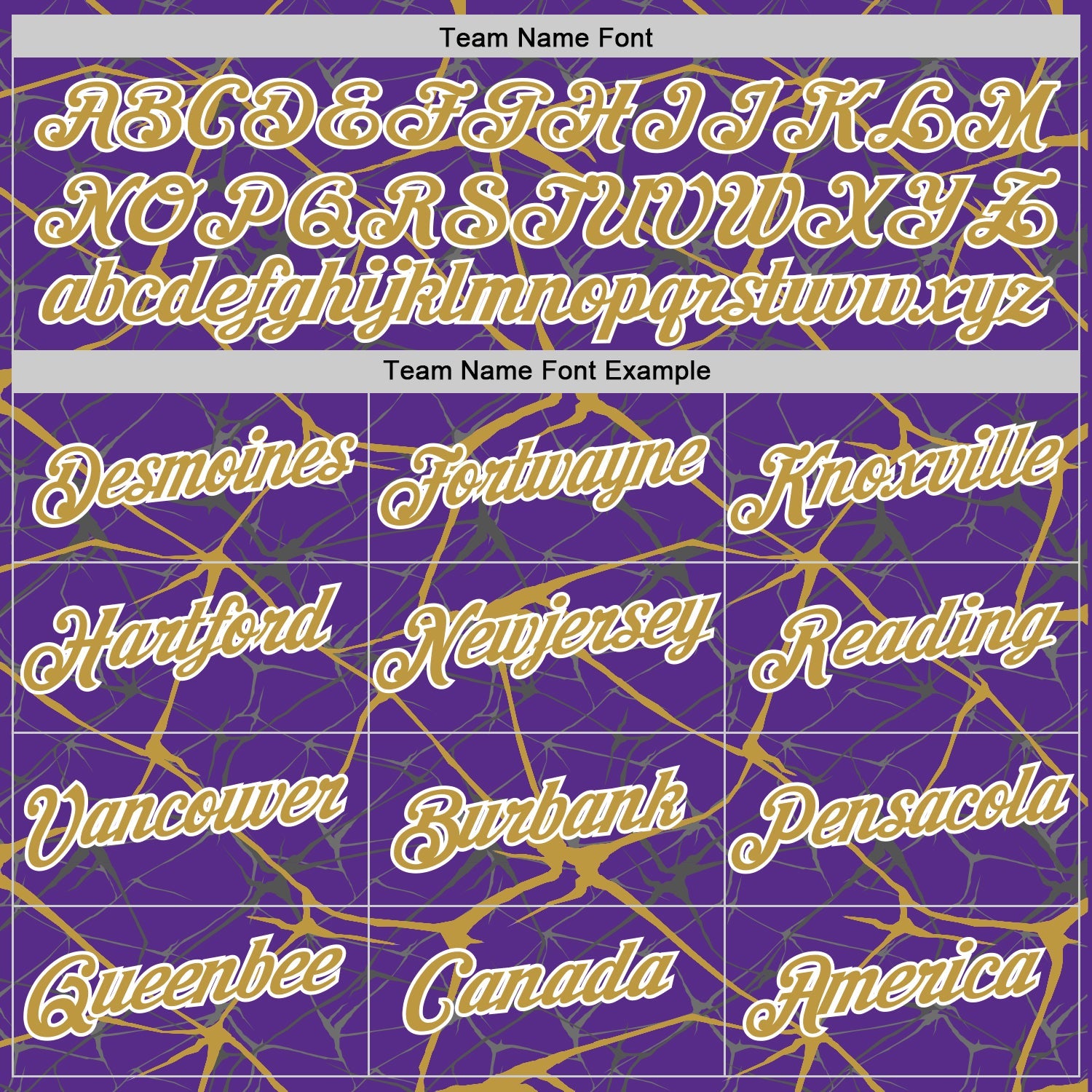 Custom Purple Old Gold Gray-White Abstract Network Crackle Performance T-Shirt