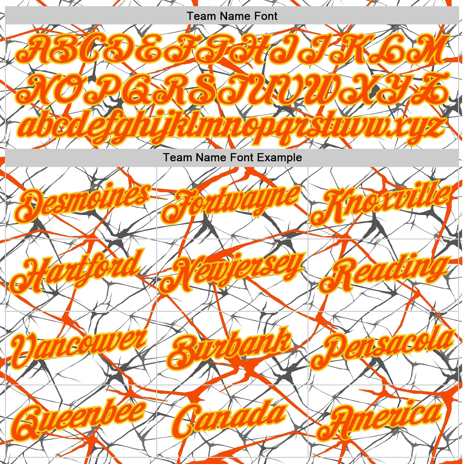 Custom White Orange Gray-Yellow Abstract Network Crackle Performance T-Shirt