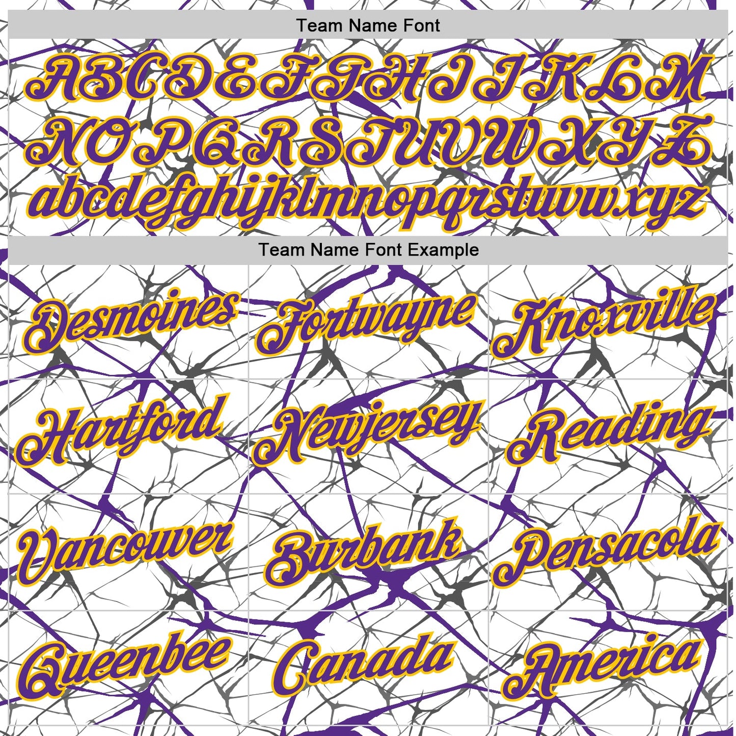 Custom White Purple Gray-Yellow Abstract Network Crackle Performance T-Shirt