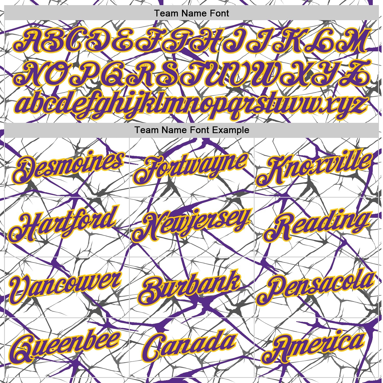 Custom White Purple Gray-Yellow Abstract Network Crackle Performance T-Shirt