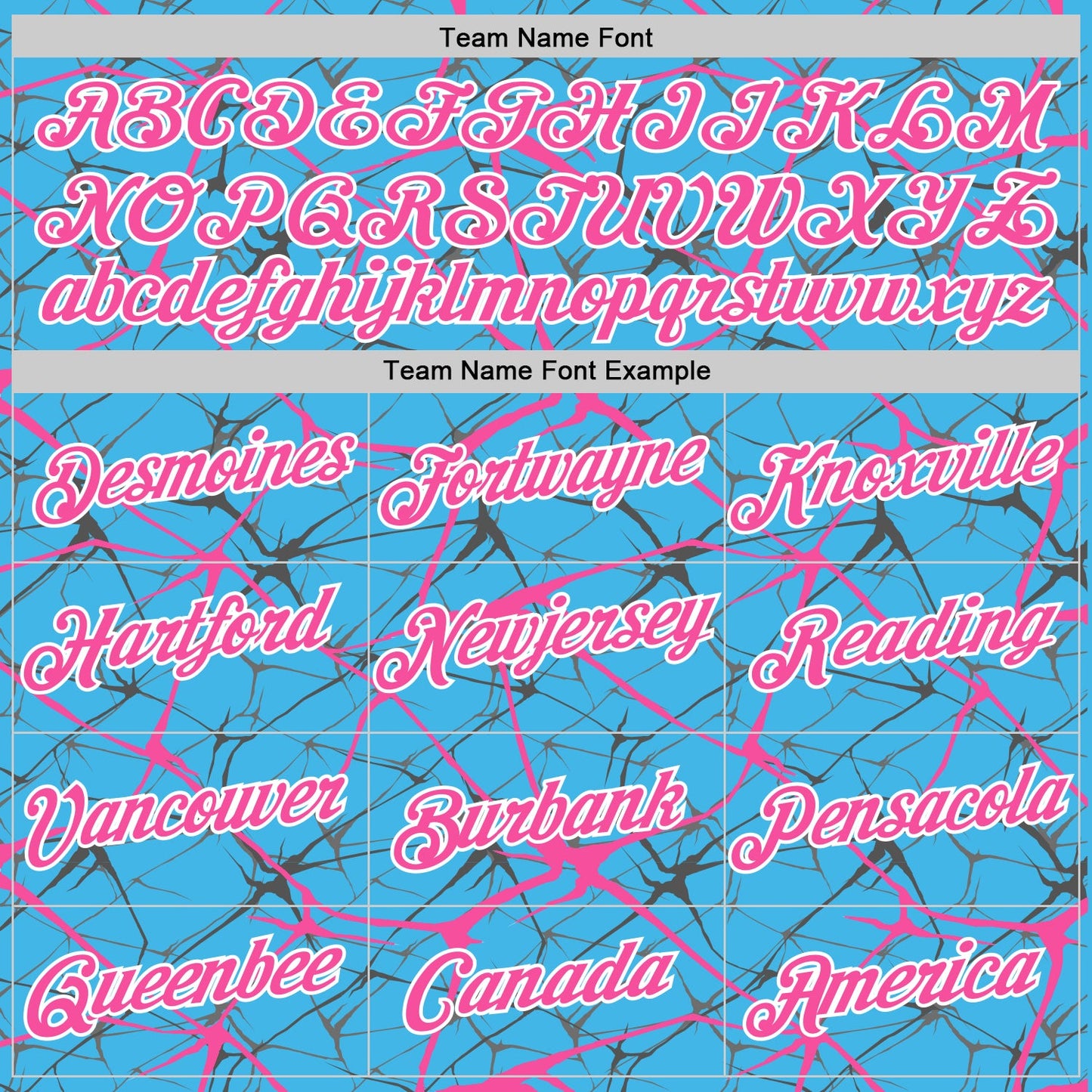 Custom Sky Blue Pink Gray-White Abstract Network Crackle Performance T-Shirt
