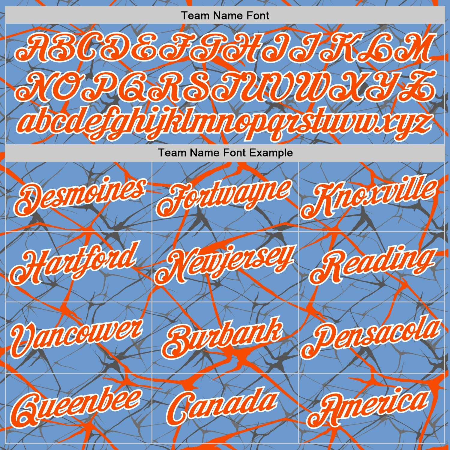 Custom Light Blue Orange Gray-White Abstract Network Crackle Performance T-Shirt