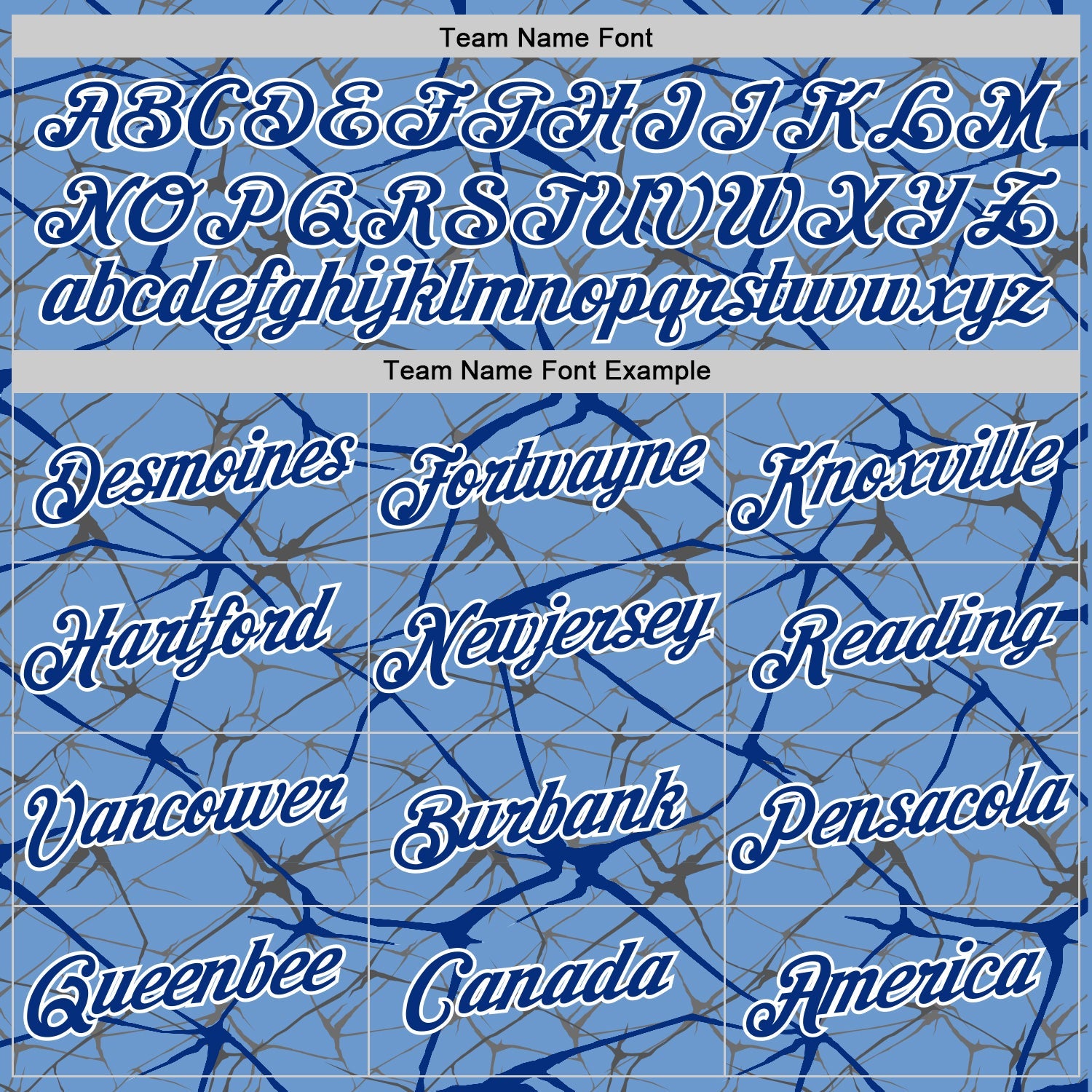 Custom Light Blue Royal Gray-White Abstract Network Crackle Performance T-Shirt