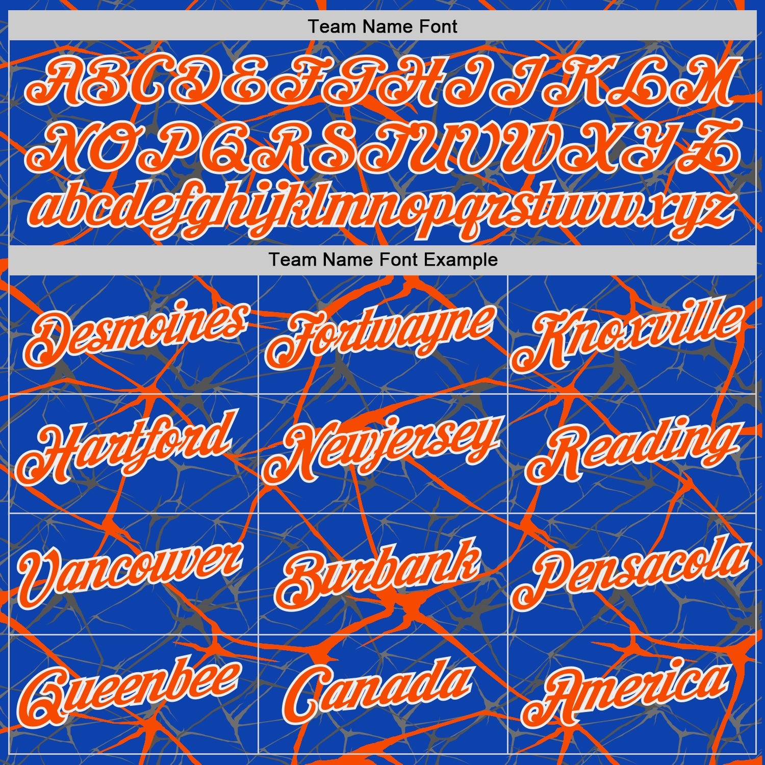 Custom Thunder Blue Orange Gray-White Abstract Network Crackle Performance T-Shirt