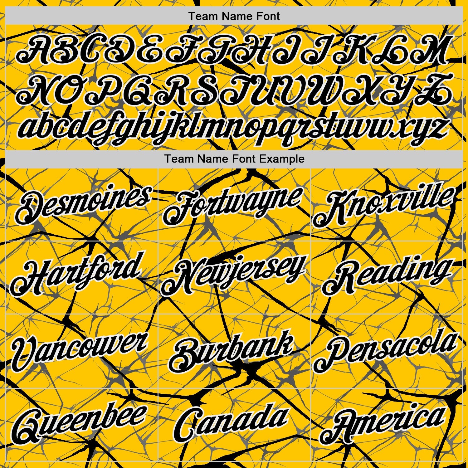 Custom Yellow Black Gray-White Abstract Network Crackle Performance T-Shirt