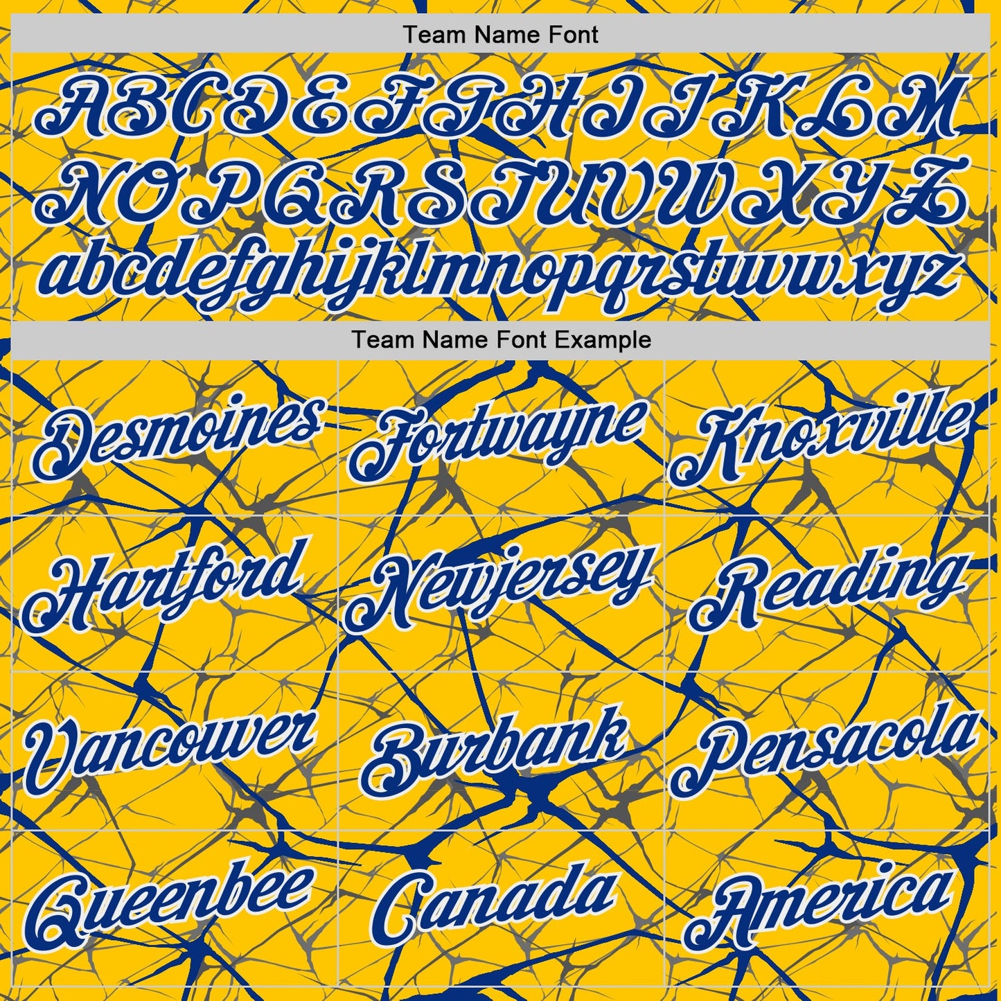 Custom Yellow Royal Gray-White Abstract Network Crackle Performance T-Shirt