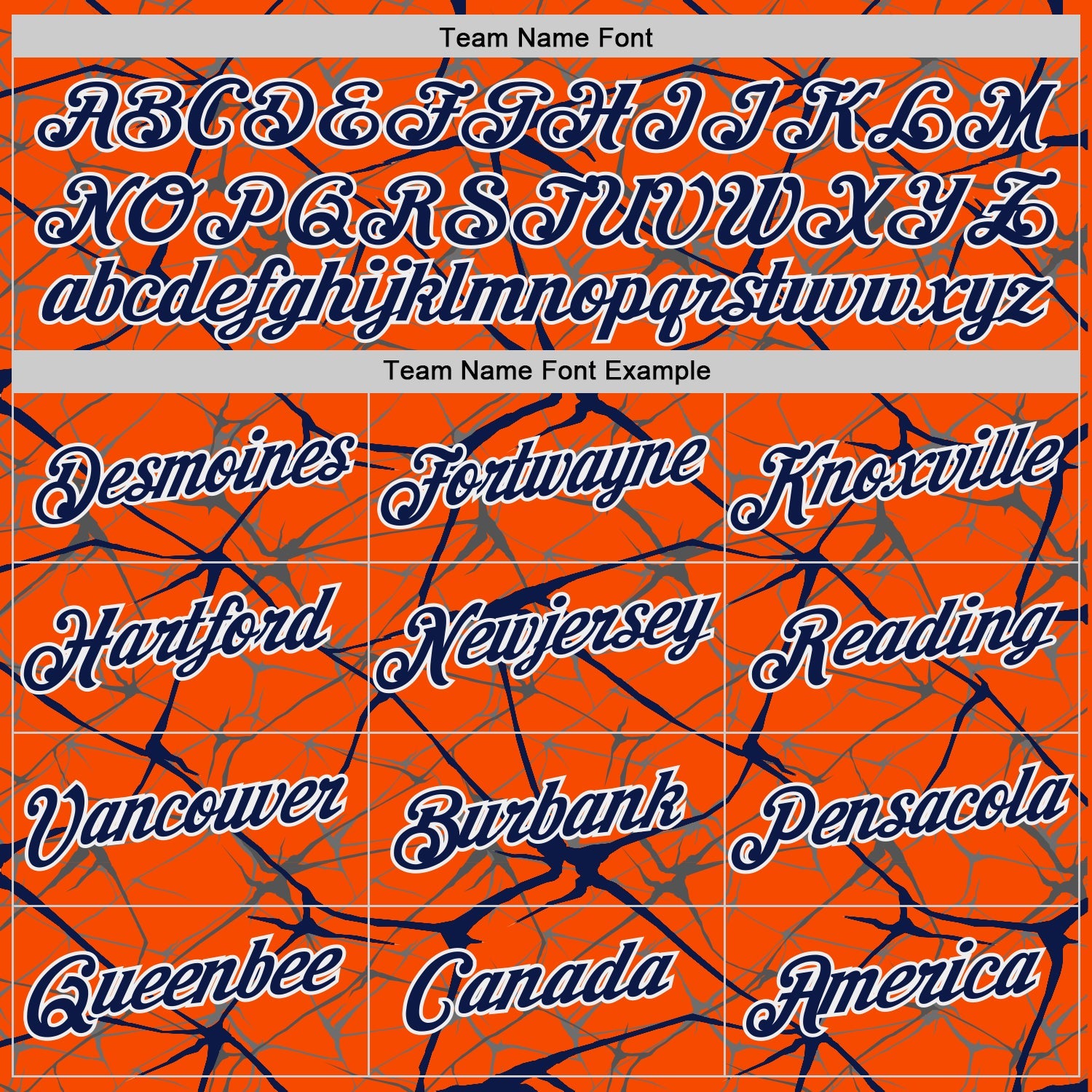 Custom Orange Navy Gray-White Abstract Network Crackle Performance T-Shirt