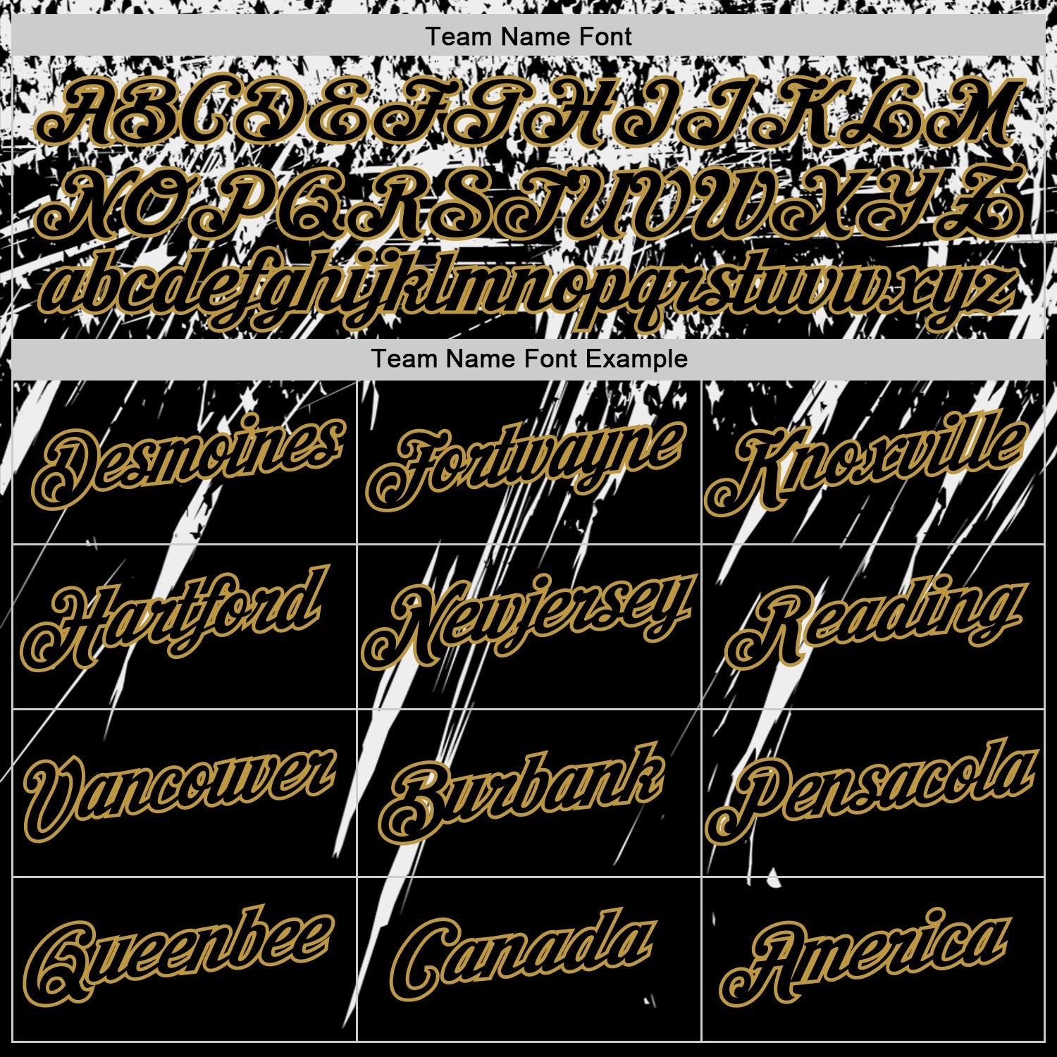 Custom Black White-Old Gold Distressed Scratch Brush Stroke Performance T-Shirt