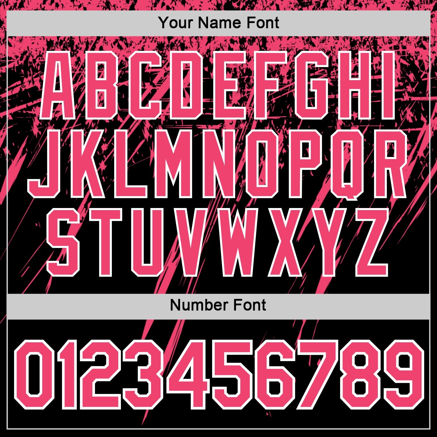 Custom Black Neon Pink-White Distressed Scratch Brush Stroke Performance T-Shirt