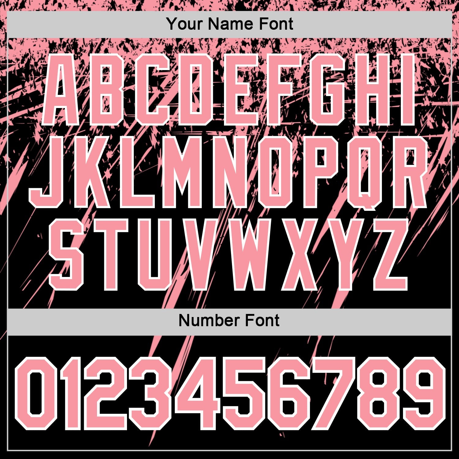 Custom Black Medium Pink-White Distressed Scratch Brush Stroke Performance T-Shirt