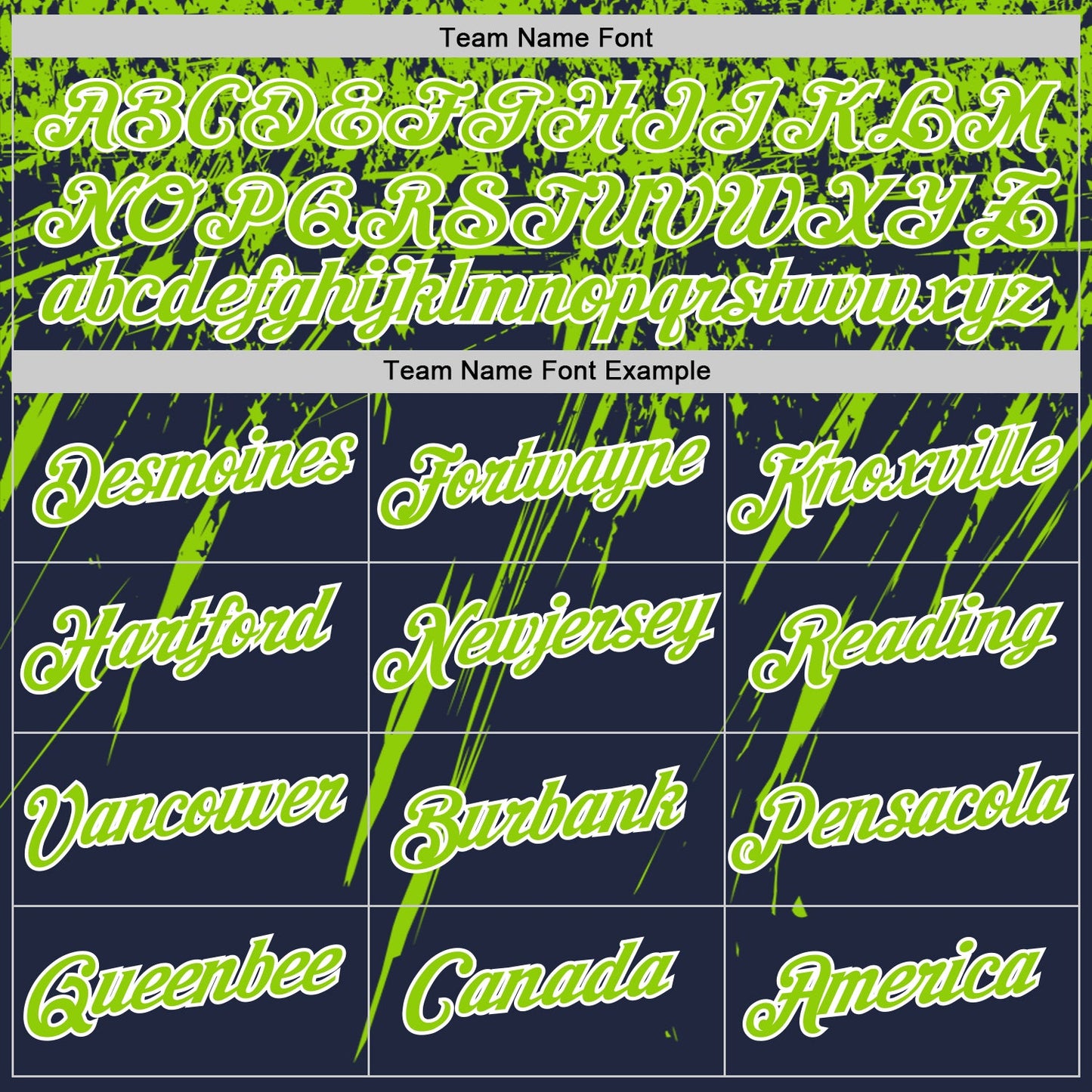 Custom Navy Neon Green-White Distressed Scratch Brush Stroke Performance T-Shirt