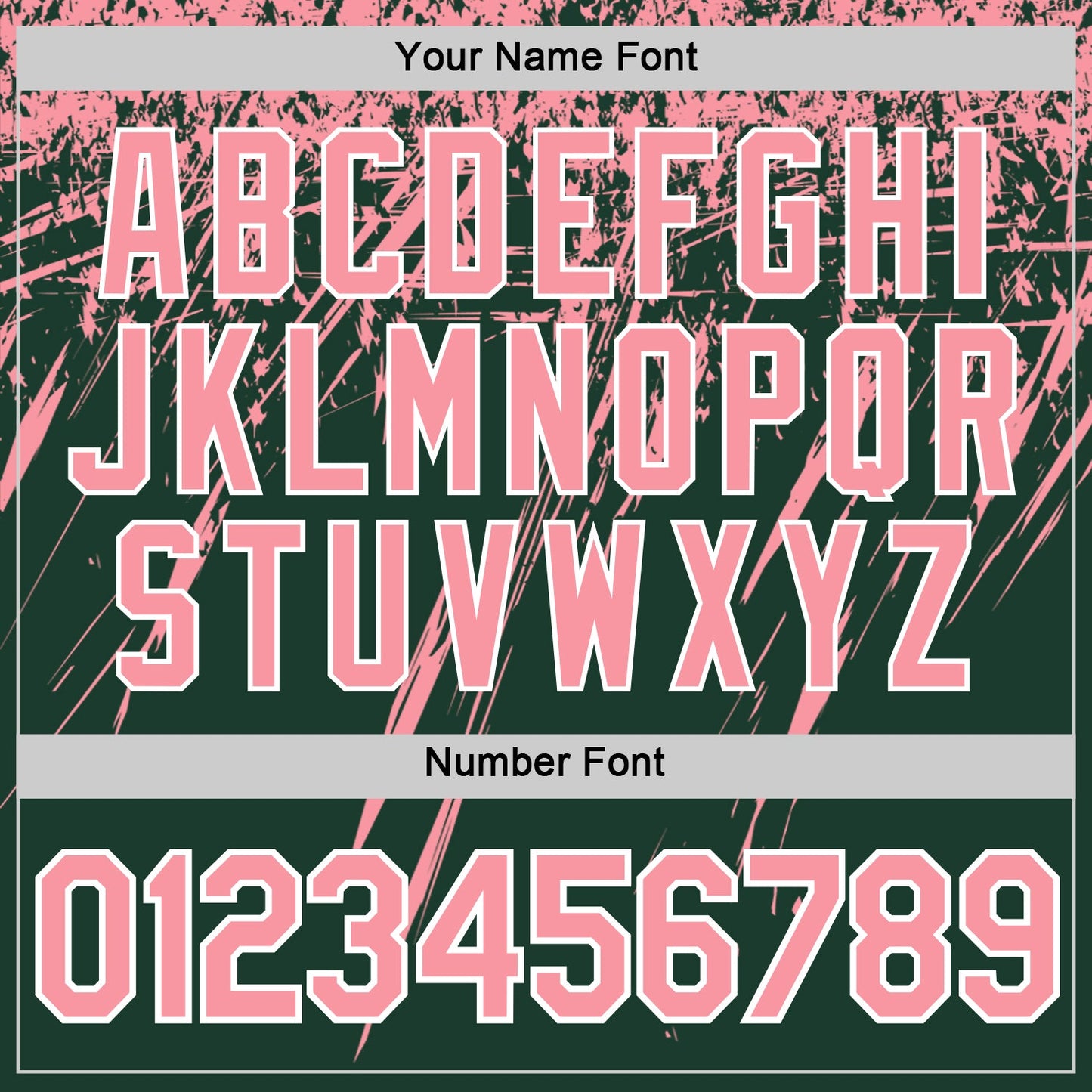 Custom Green Medium Pink-White Distressed Scratch Brush Stroke Performance T-Shirt