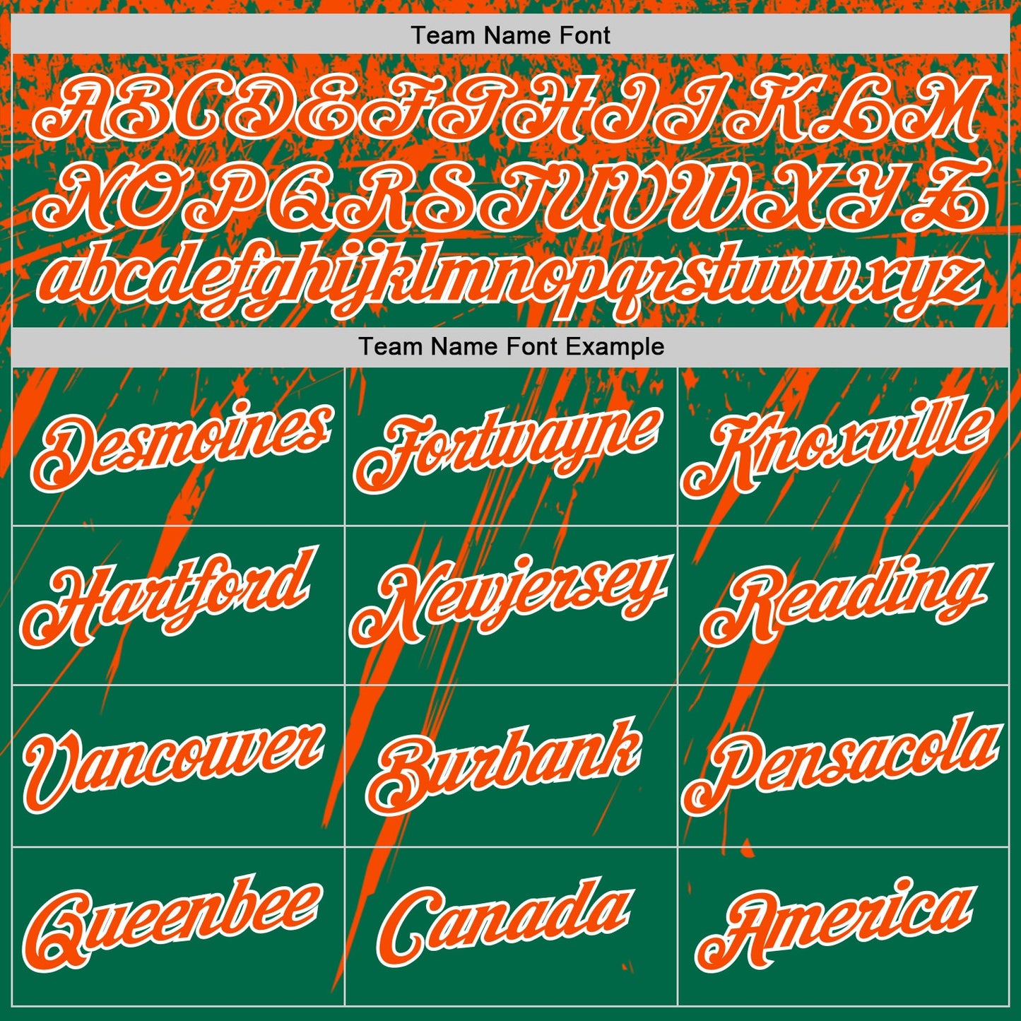Custom Kelly Green Orange-White Distressed Scratch Brush Stroke Performance T-Shirt