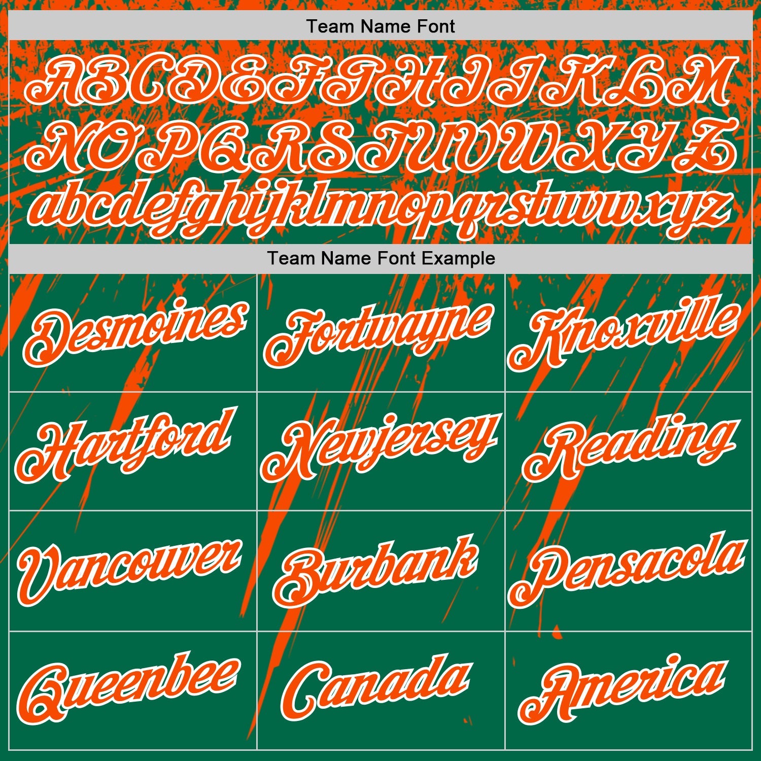 Custom Kelly Green Orange-White Distressed Scratch Brush Stroke Performance T-Shirt
