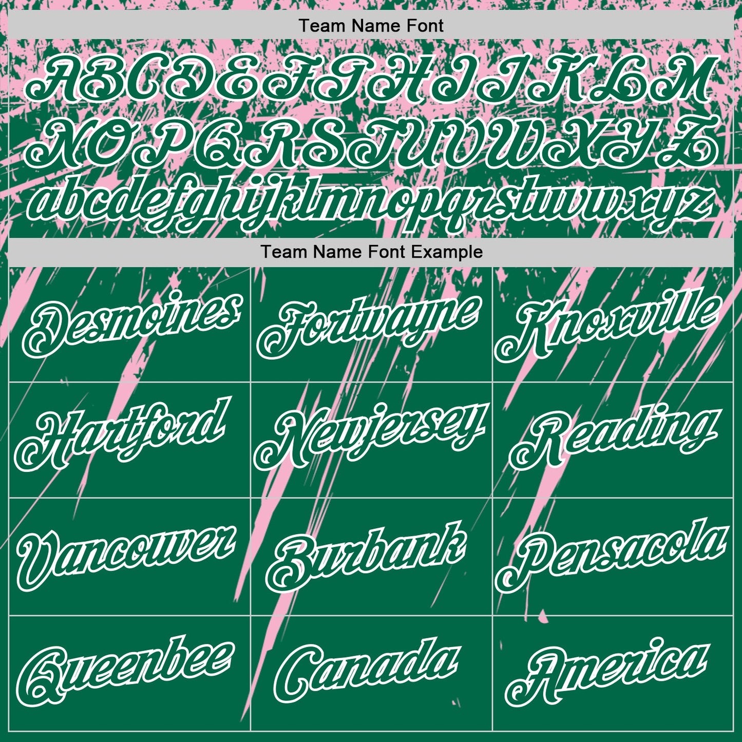Custom Kelly Green Light Pink-White Distressed Scratch Brush Stroke Performance T-Shirt