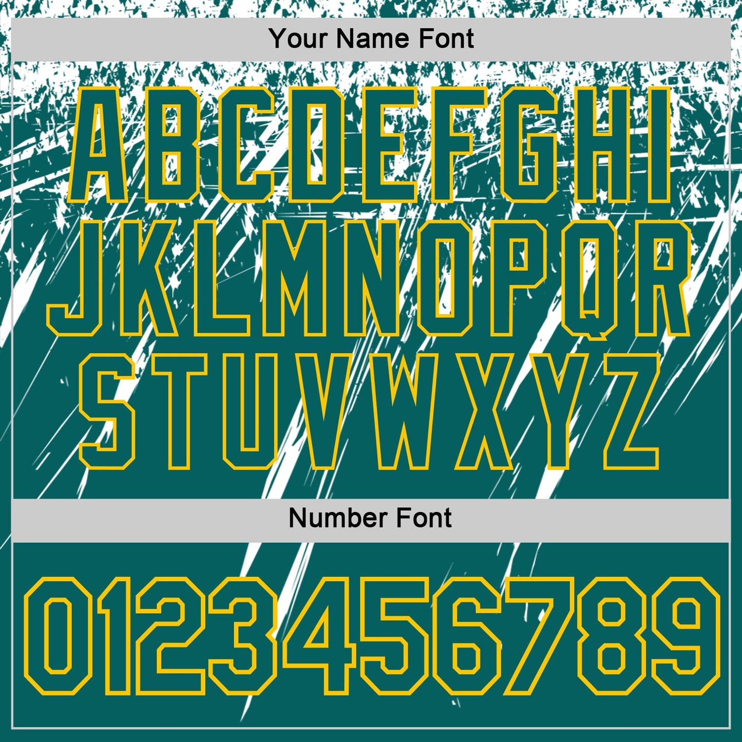 Custom Teal White-Yellow Distressed Scratch Brush Stroke Performance T-Shirt