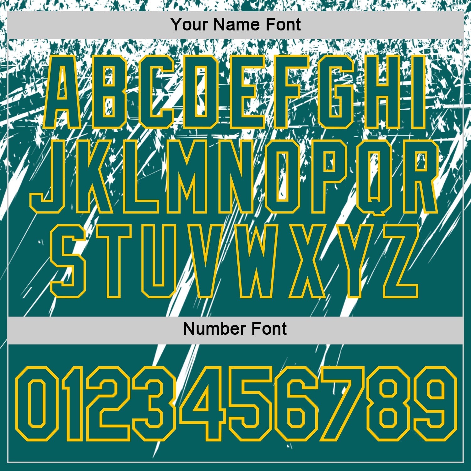Custom Teal White-Yellow Distressed Scratch Brush Stroke Performance T-Shirt
