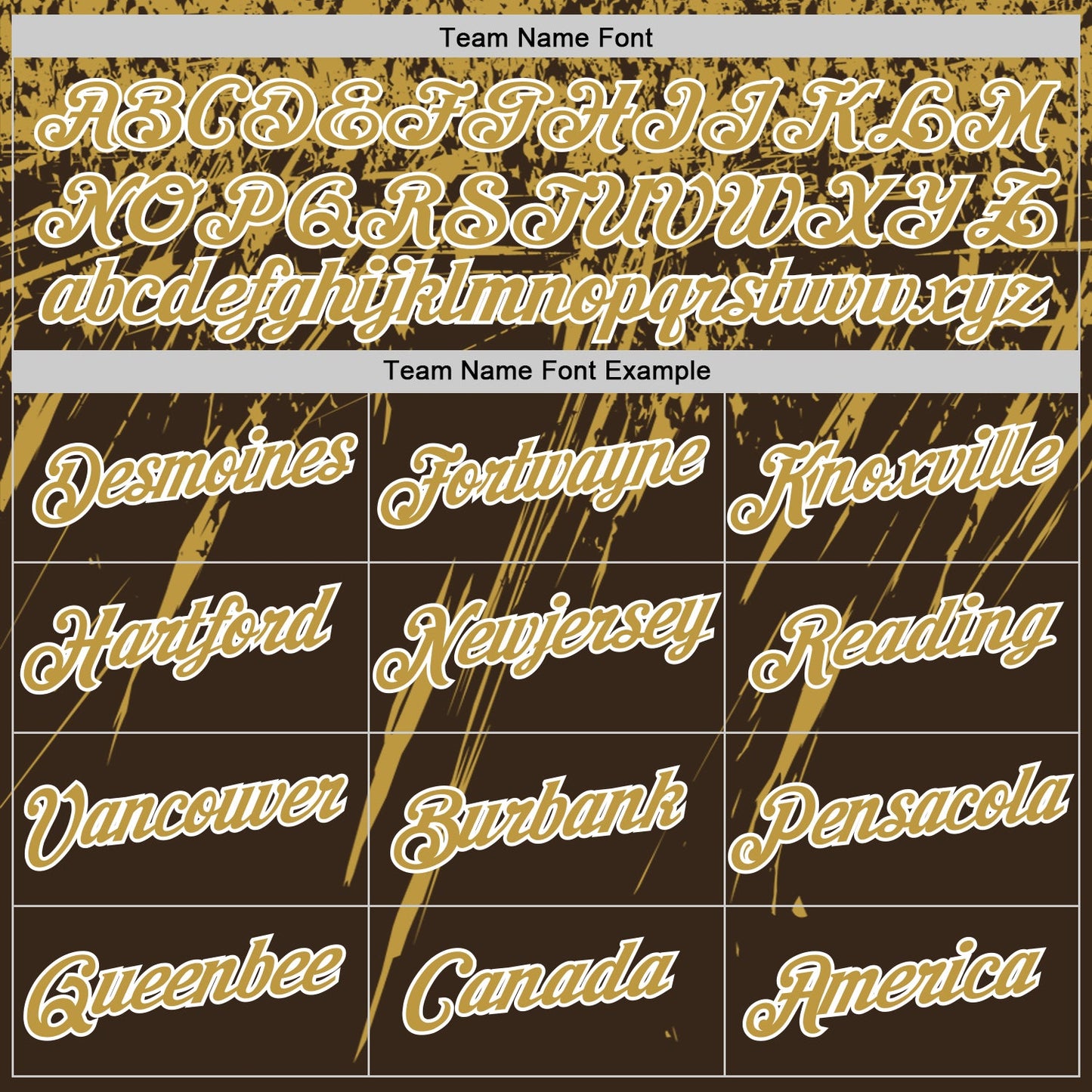 Custom Brown Old Gold-White Distressed Scratch Brush Stroke Performance T-Shirt
