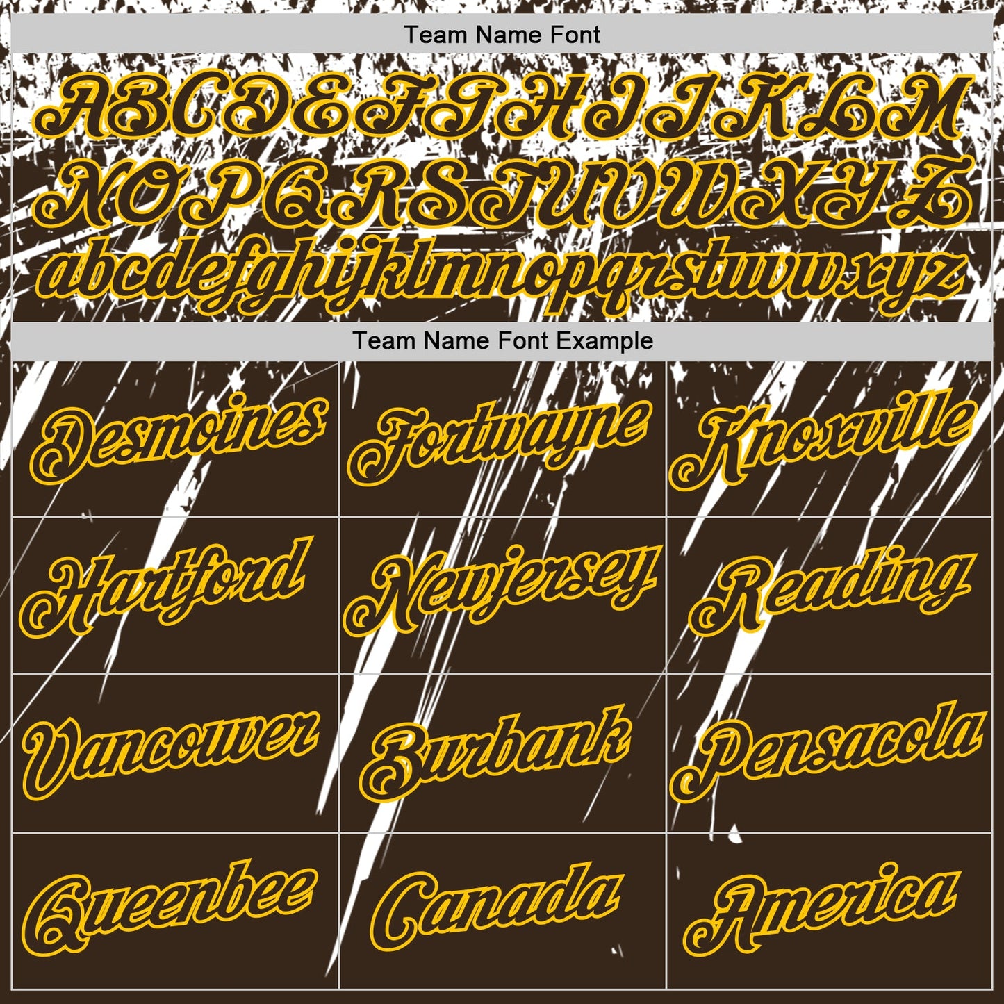 Custom Brown White-Yellow Distressed Scratch Brush Stroke Performance T-Shirt
