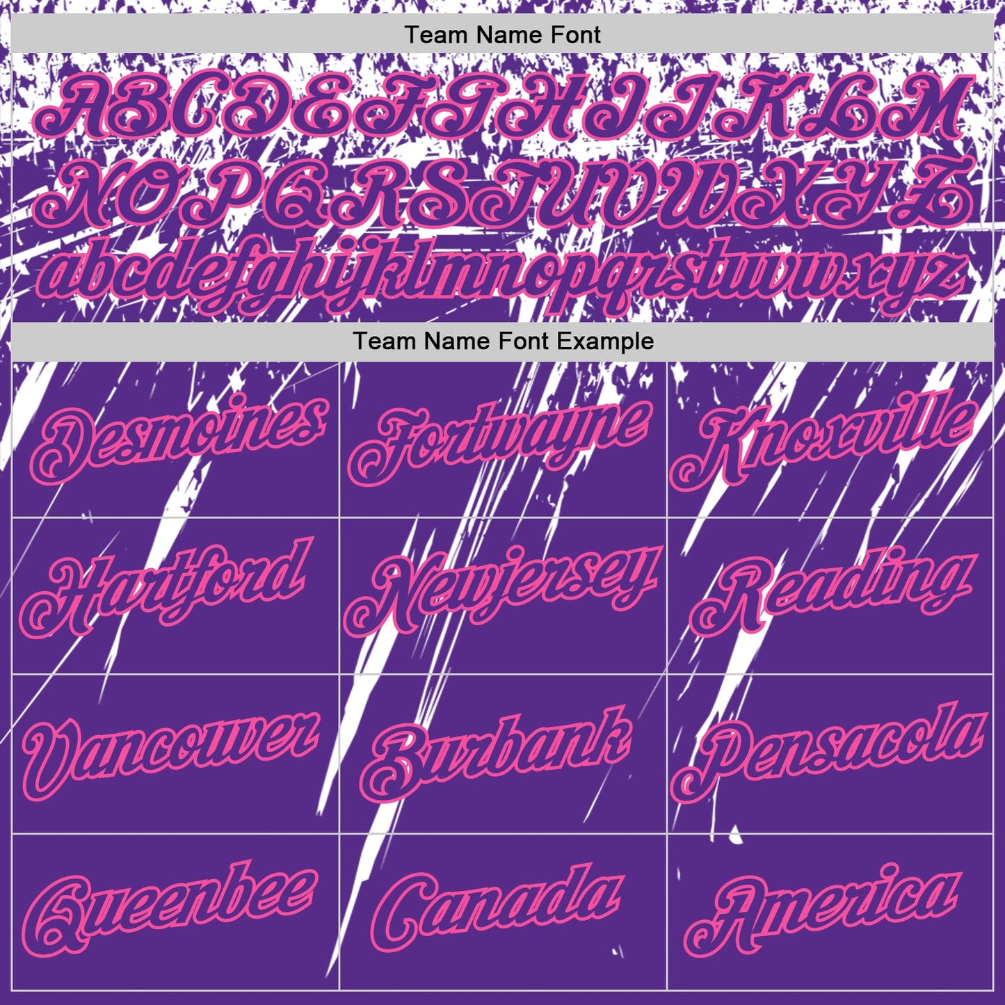 Custom Purple White-Pink Distressed Scratch Brush Stroke Performance T-Shirt