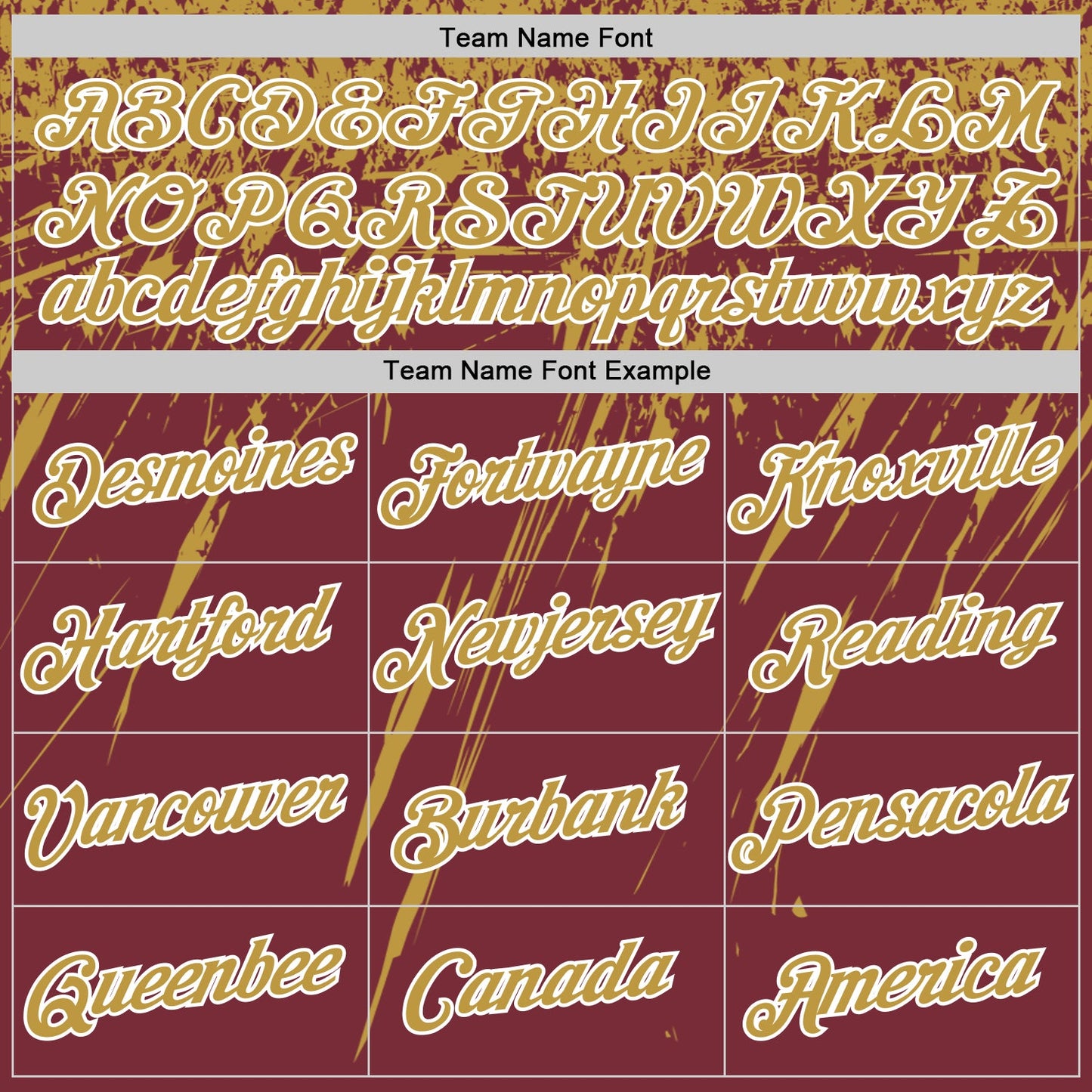 Custom Burgundy Old Gold-White Distressed Scratch Brush Stroke Performance T-Shirt