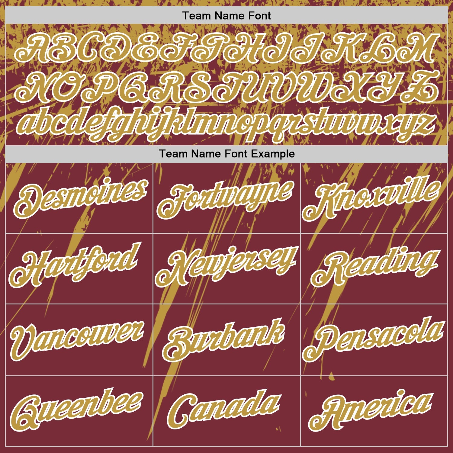 Custom Burgundy Old Gold-White Distressed Scratch Brush Stroke Performance T-Shirt