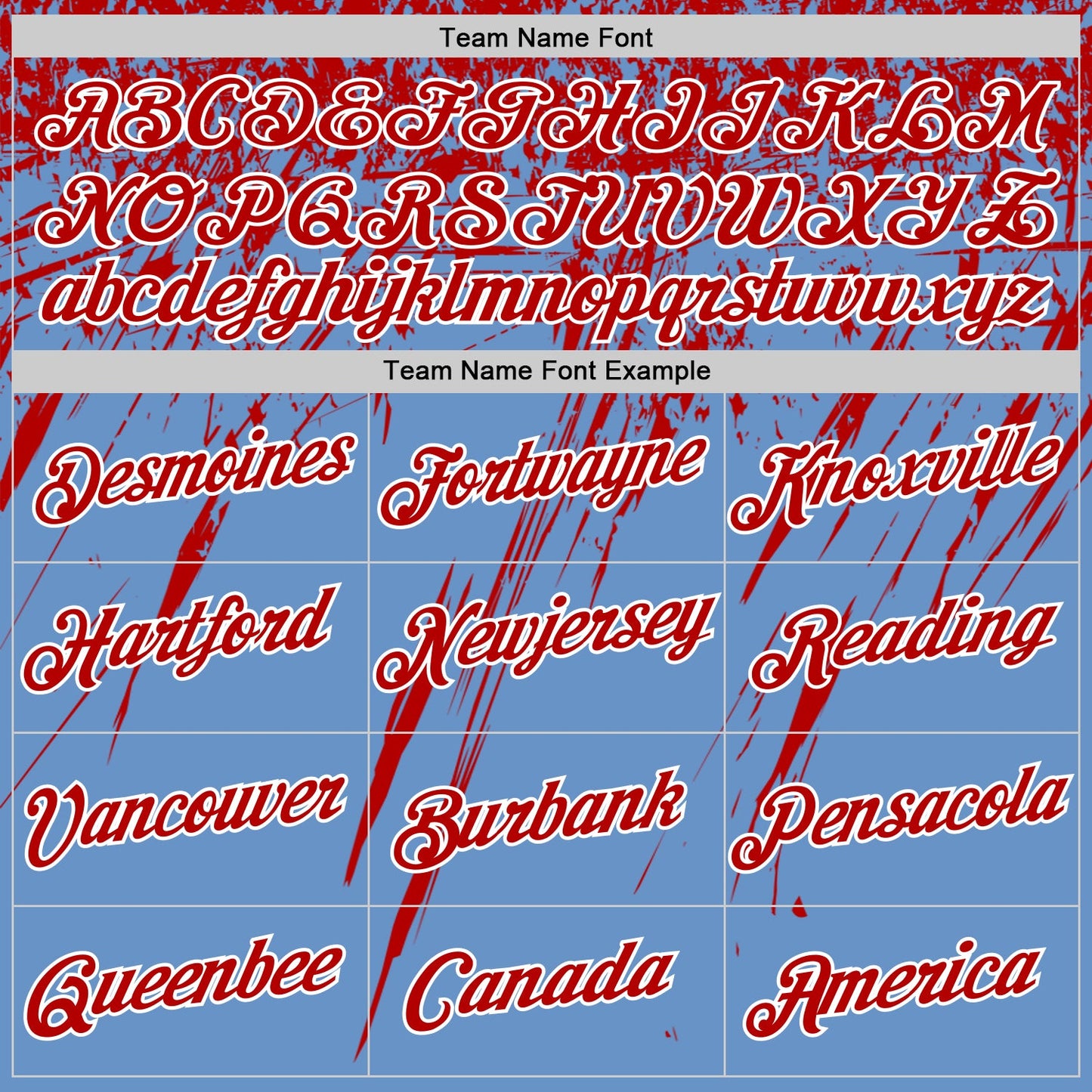 Custom Light Blue Red-White Distressed Scratch Brush Stroke Performance T-Shirt