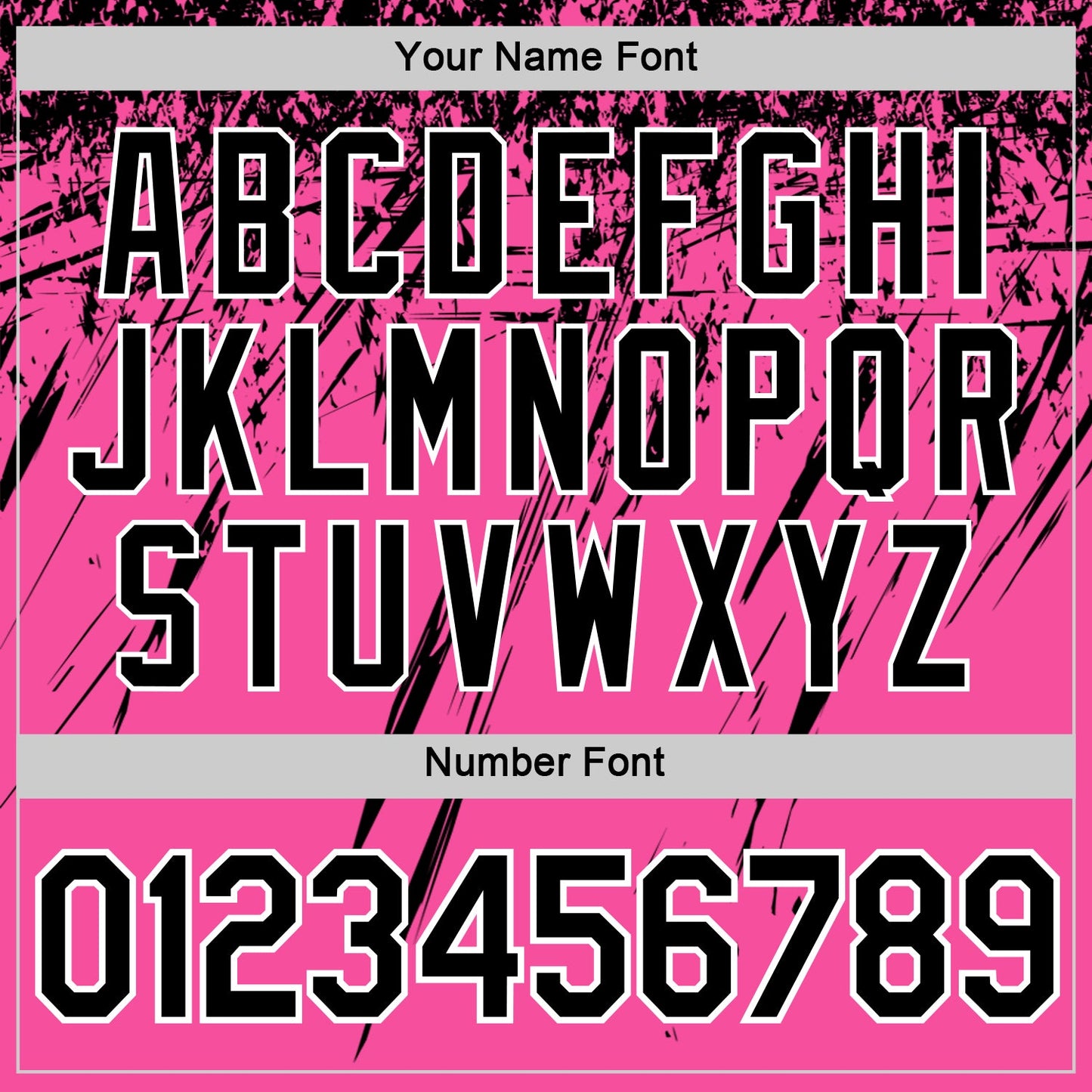 Custom Pink Black-White Distressed Scratch Brush Stroke Performance T-Shirt