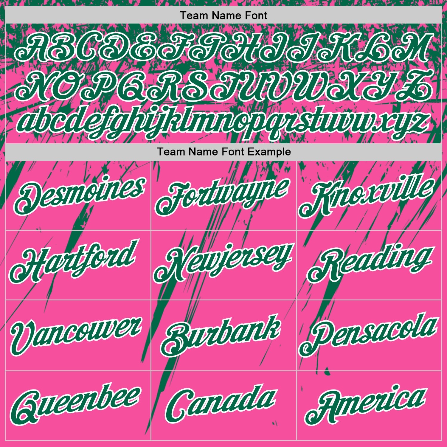 Custom Pink Kelly Green-White Distressed Scratch Brush Stroke Performance T-Shirt