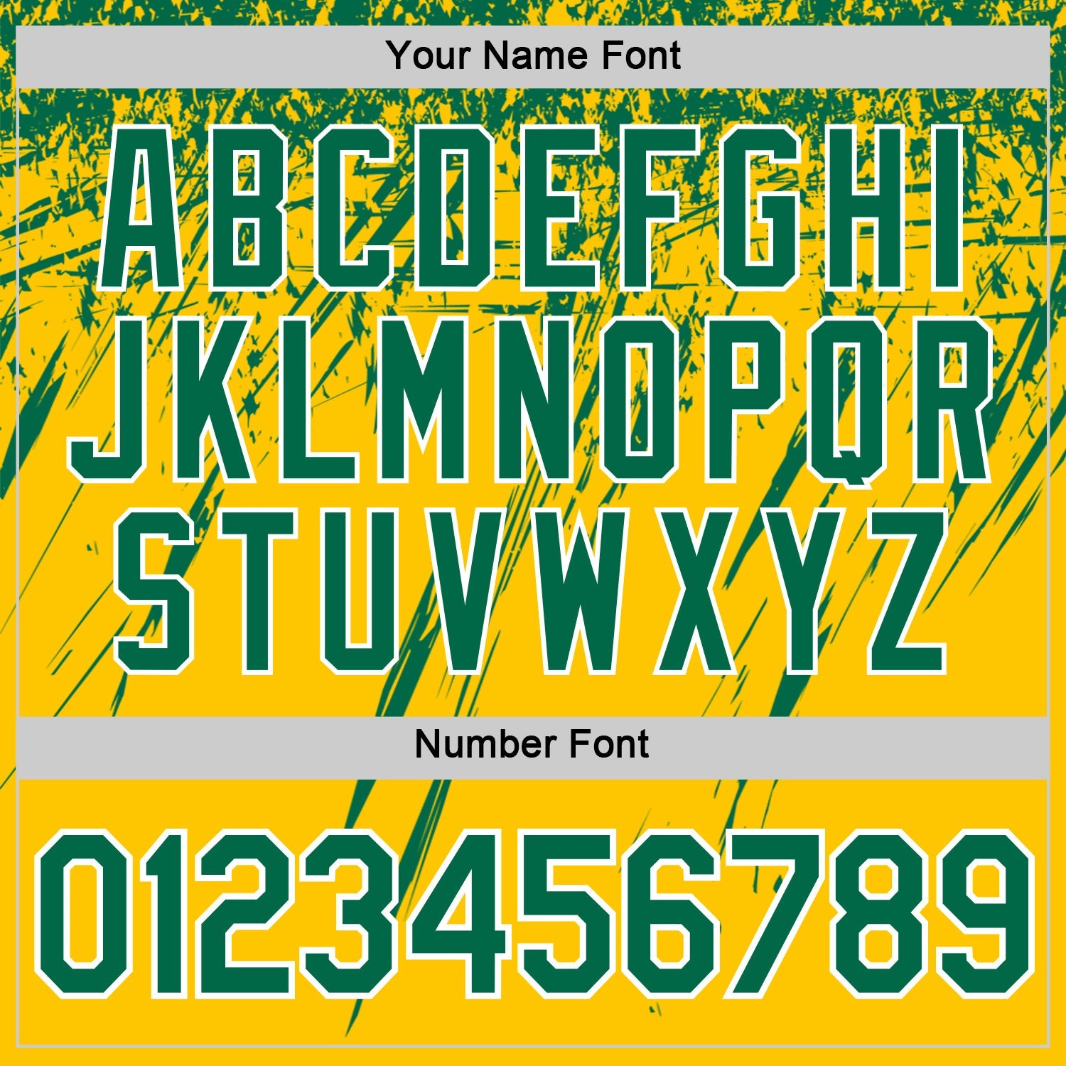 Custom Yellow Kelly Green-White Distressed Scratch Brush Stroke Performance T-Shirt