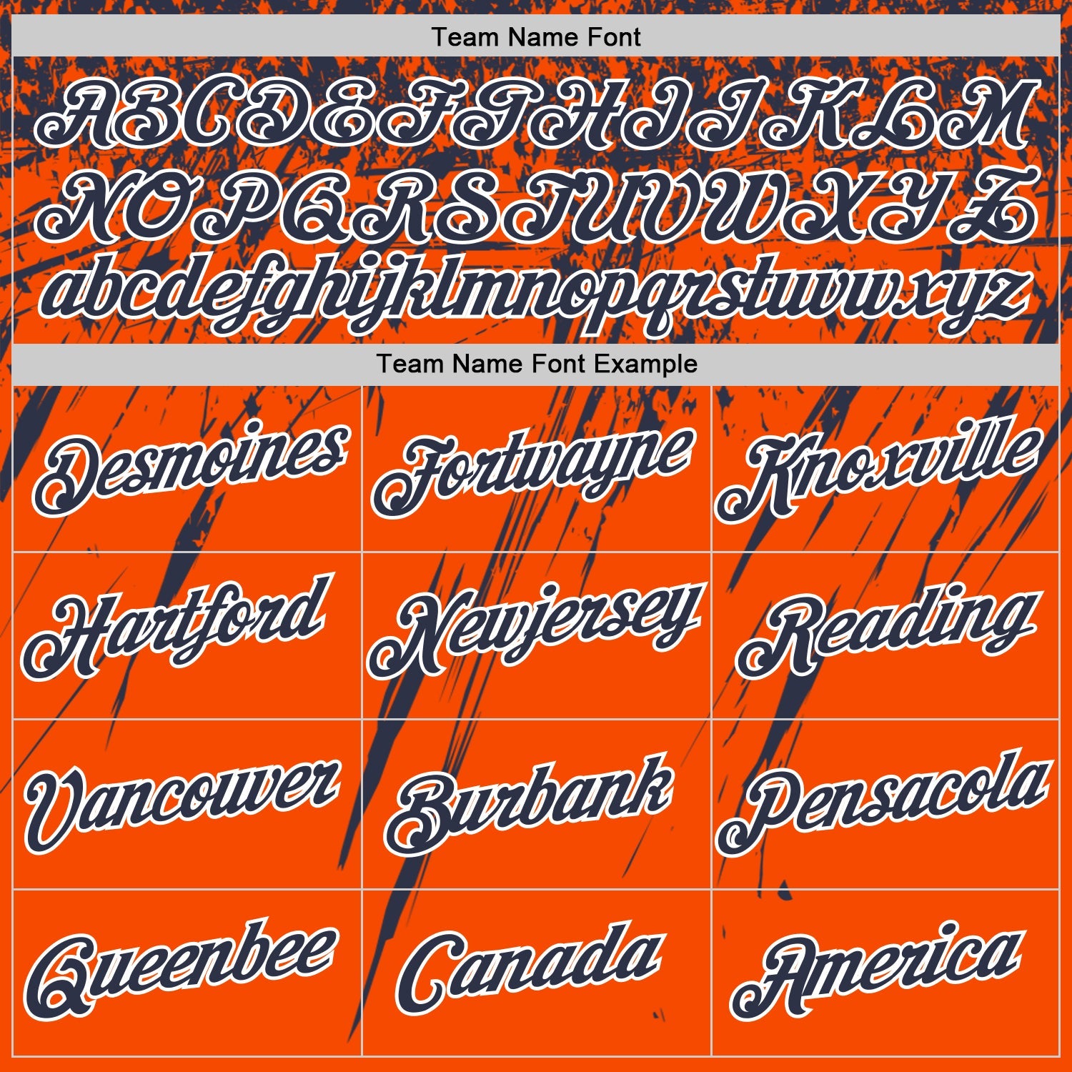 Custom Orange Navy-White Distressed Scratch Brush Stroke Performance T-Shirt