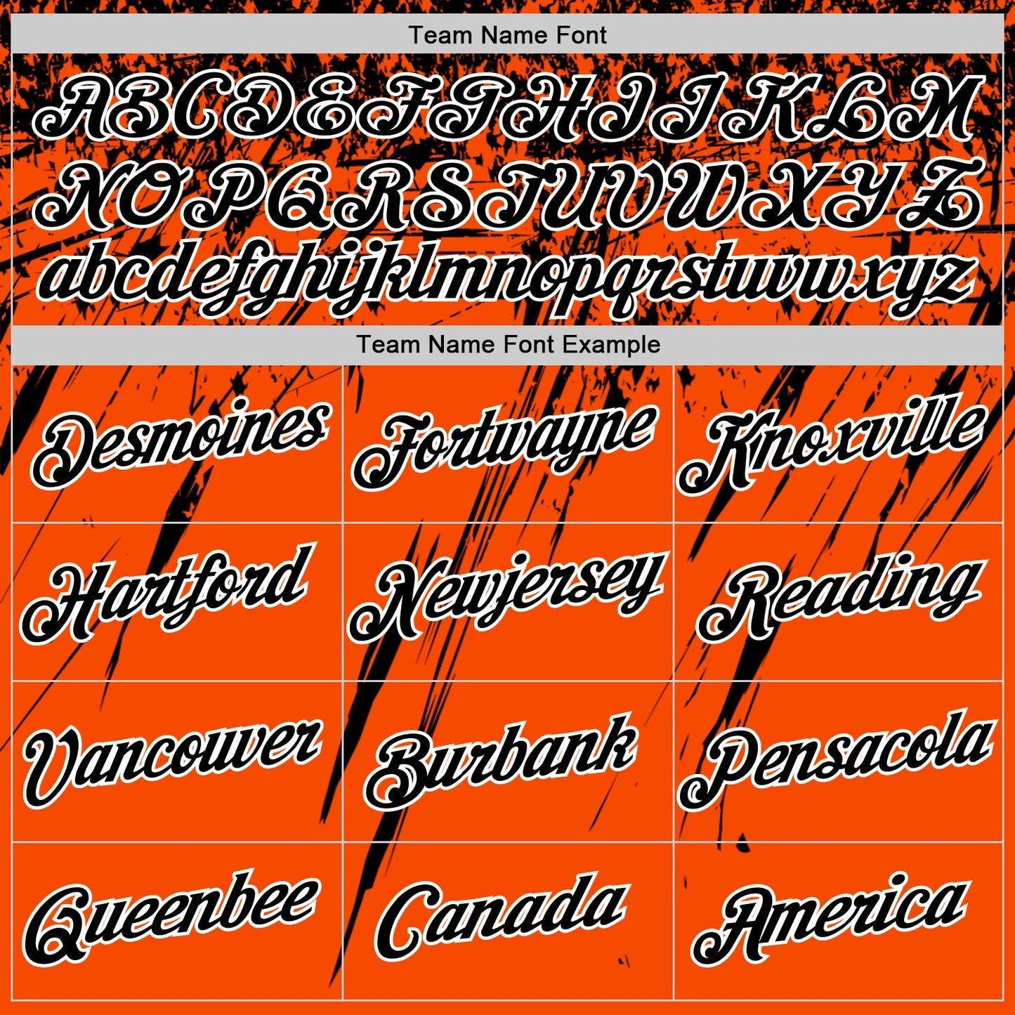 Custom Orange Black-White Distressed Scratch Brush Stroke Performance T-Shirt