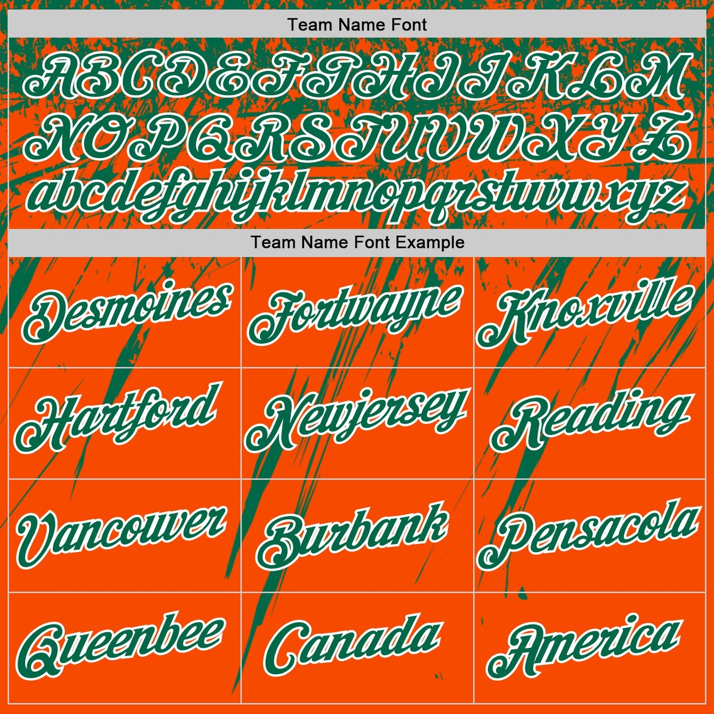 Custom Orange Kelly Green-White Distressed Scratch Brush Stroke Performance T-Shirt
