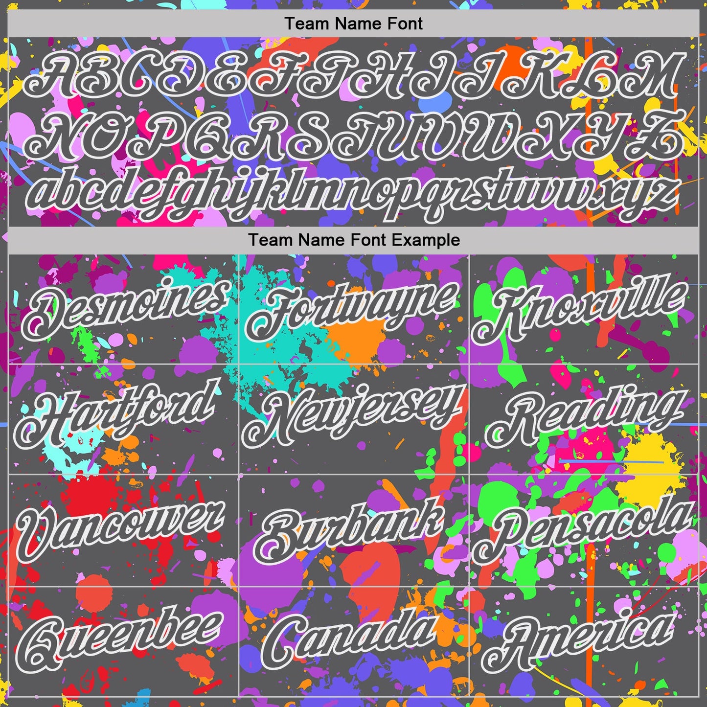 Custom Graffiti Pattern Steel Gray-White Vibrant Multicolor Paint Splatter Performance T-Shirt
