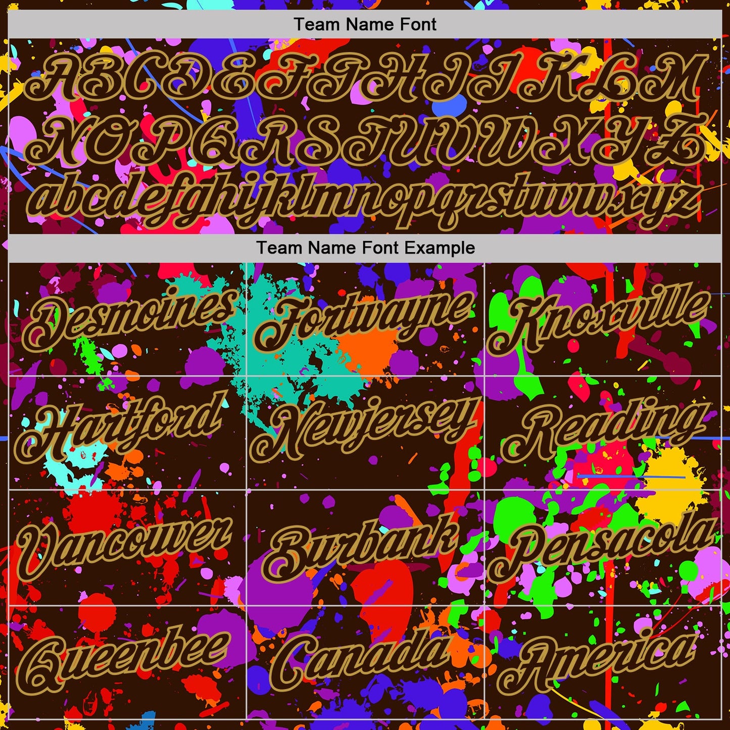 Custom Graffiti Pattern Brown-Old Gold Vibrant Multicolor Paint Splatter Performance T-Shirt