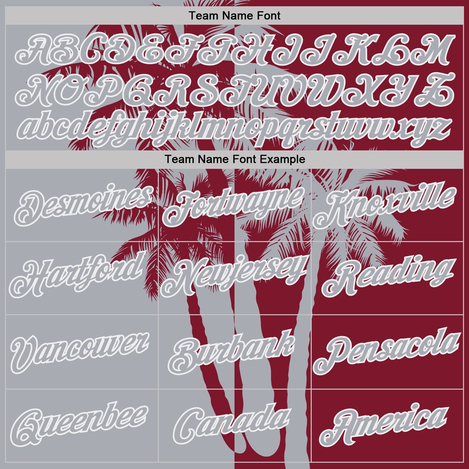 Custom Crimson Gray-White Hawaii Tropical Coastal Palm Trees Performance T-Shirt