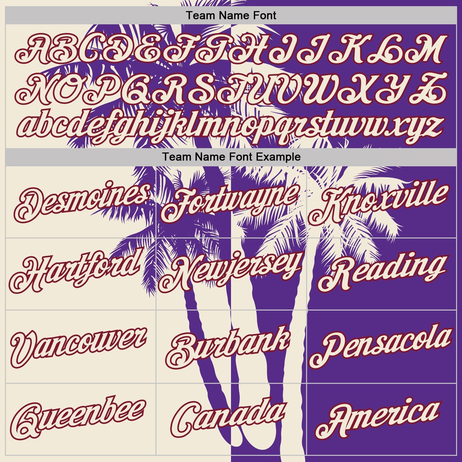 Custom Purple Cream-Crimson Hawaii Tropical Coastal Palm Trees Performance T-Shirt