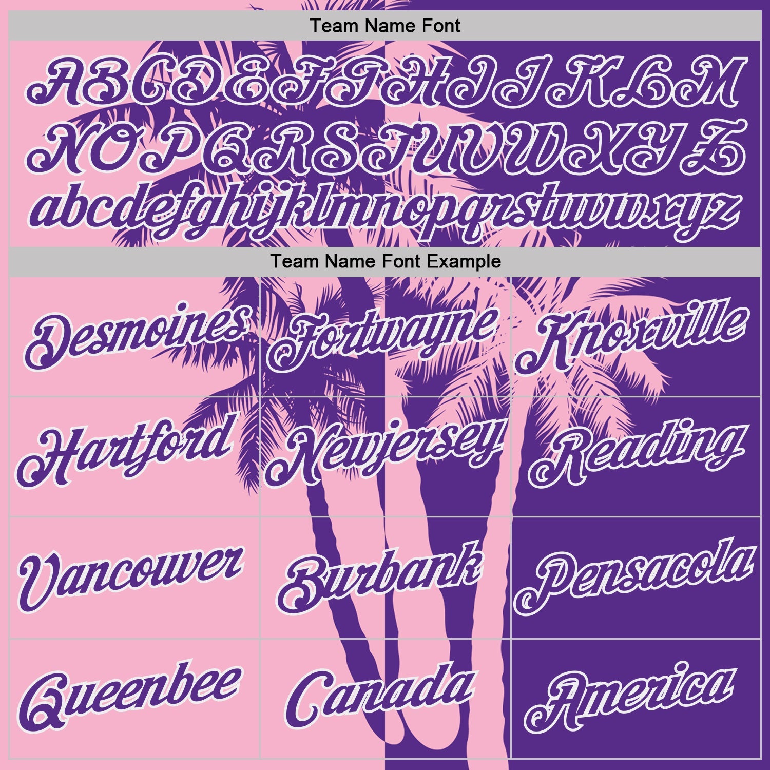 Custom Purple Light Pink-White Hawaii Tropical Coastal Palm Trees Performance T-Shirt