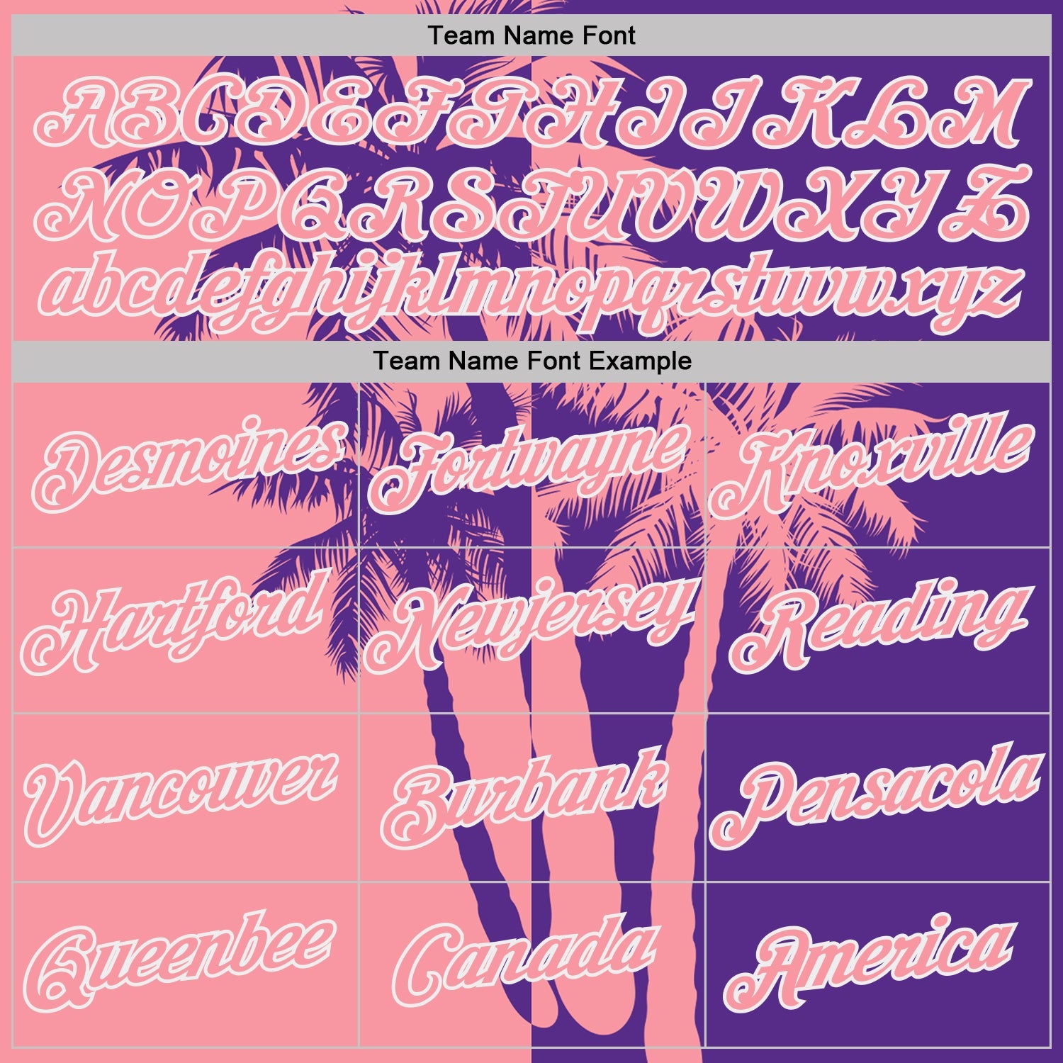 Custom Purple Medium Pink-White Hawaii Tropical Coastal Palm Trees Performance T-Shirt