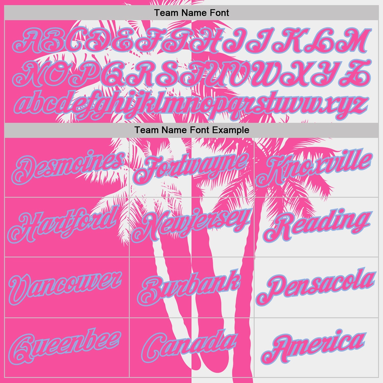 Custom White Pink-Light Blue Hawaii Tropical Coastal Palm Trees Performance T-Shirt