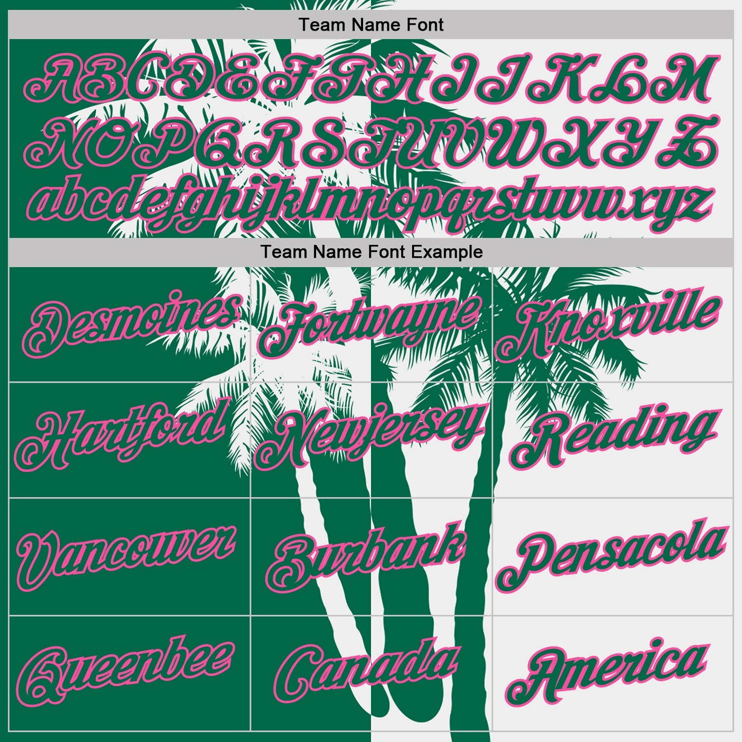 Custom White Kelly Green-Pink Hawaii Tropical Coastal Palm Trees Performance T-Shirt